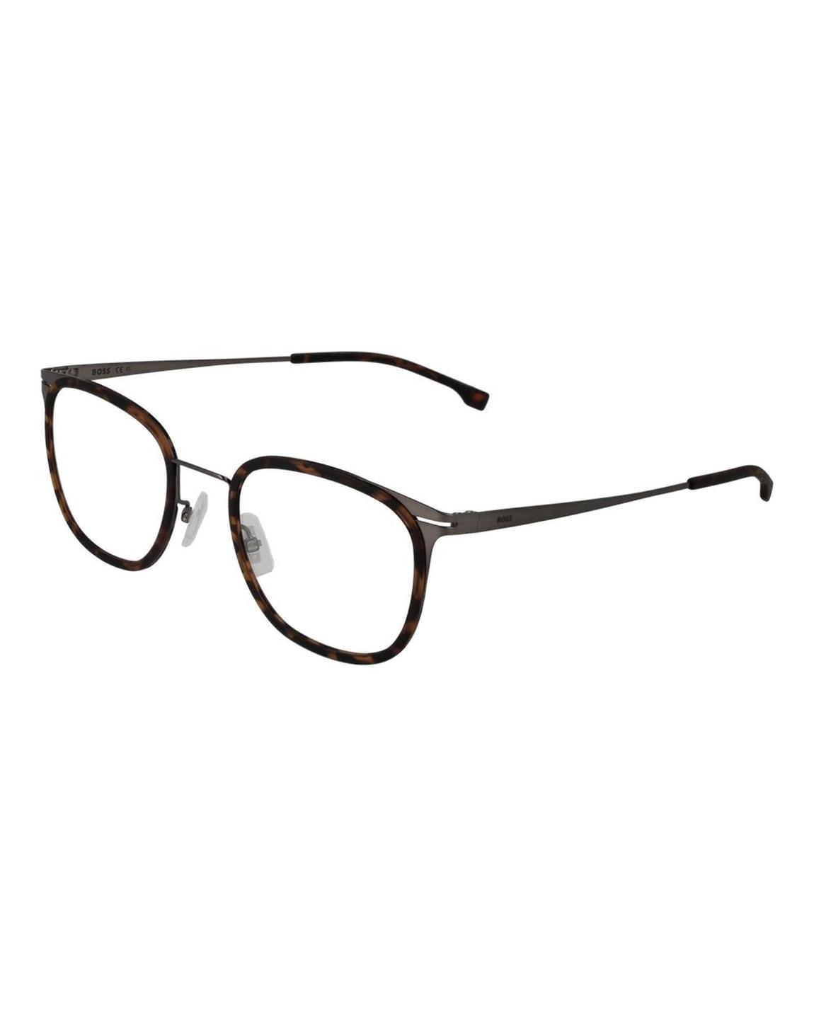 Hugo Boss 0977F Eyeglasses Rounded Square Frames - Brown Frames main product photo