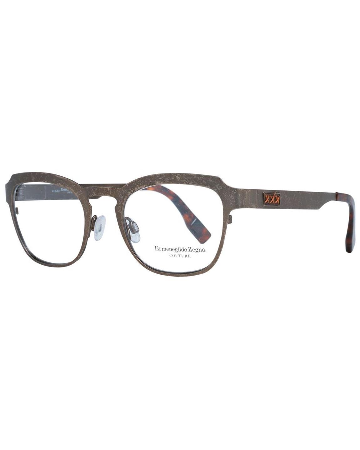 Couture Eyeglasses Textured Metal Frame - Bronze Frames For main product photo