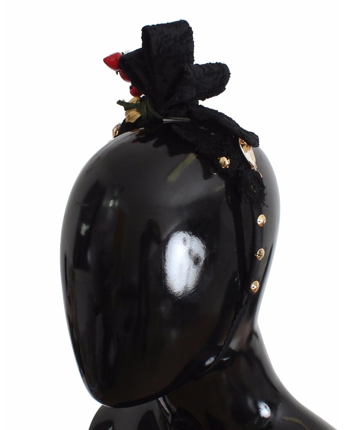 Dolce Gabbana Headband Black Pepper Bow Wo Hair Accessories main product photo