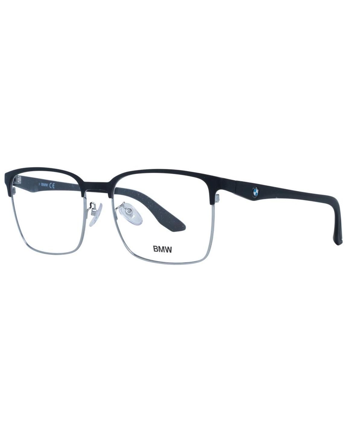 BMW Metal Rectangle Eyeglasses BM1036642 - Black Frames For main product photo