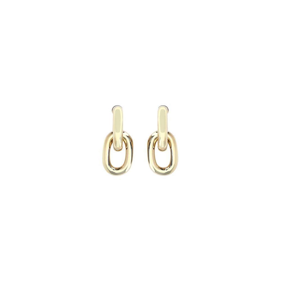 Chain Link Drop Earrings Wo - Gold main product photo