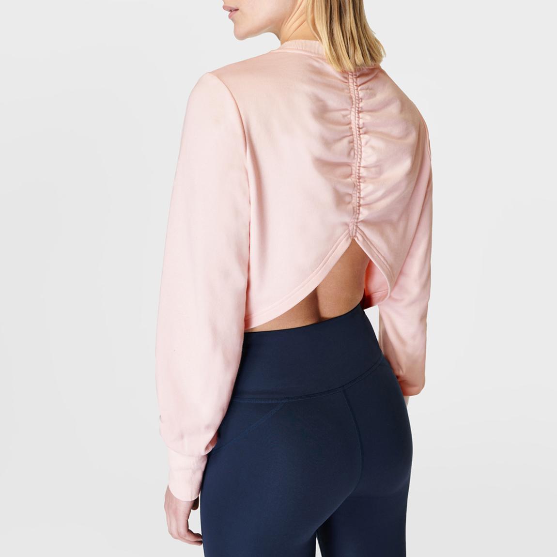 Pink Refine Ruched Pullover main product photo