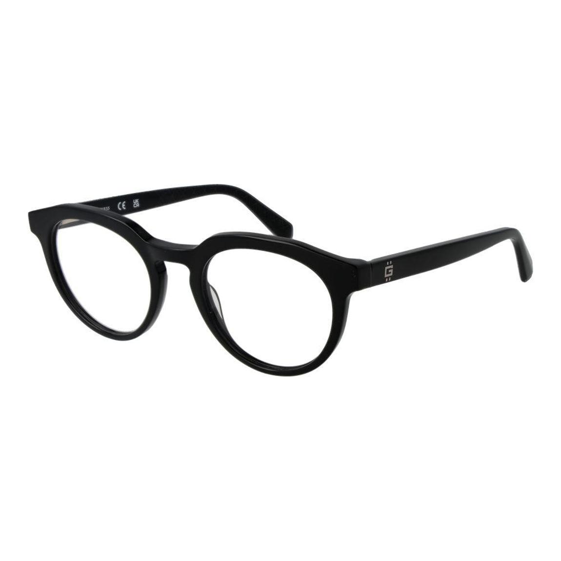 Full-Rim Round Optical Frames with Acetate Material - Black Frames main product photo