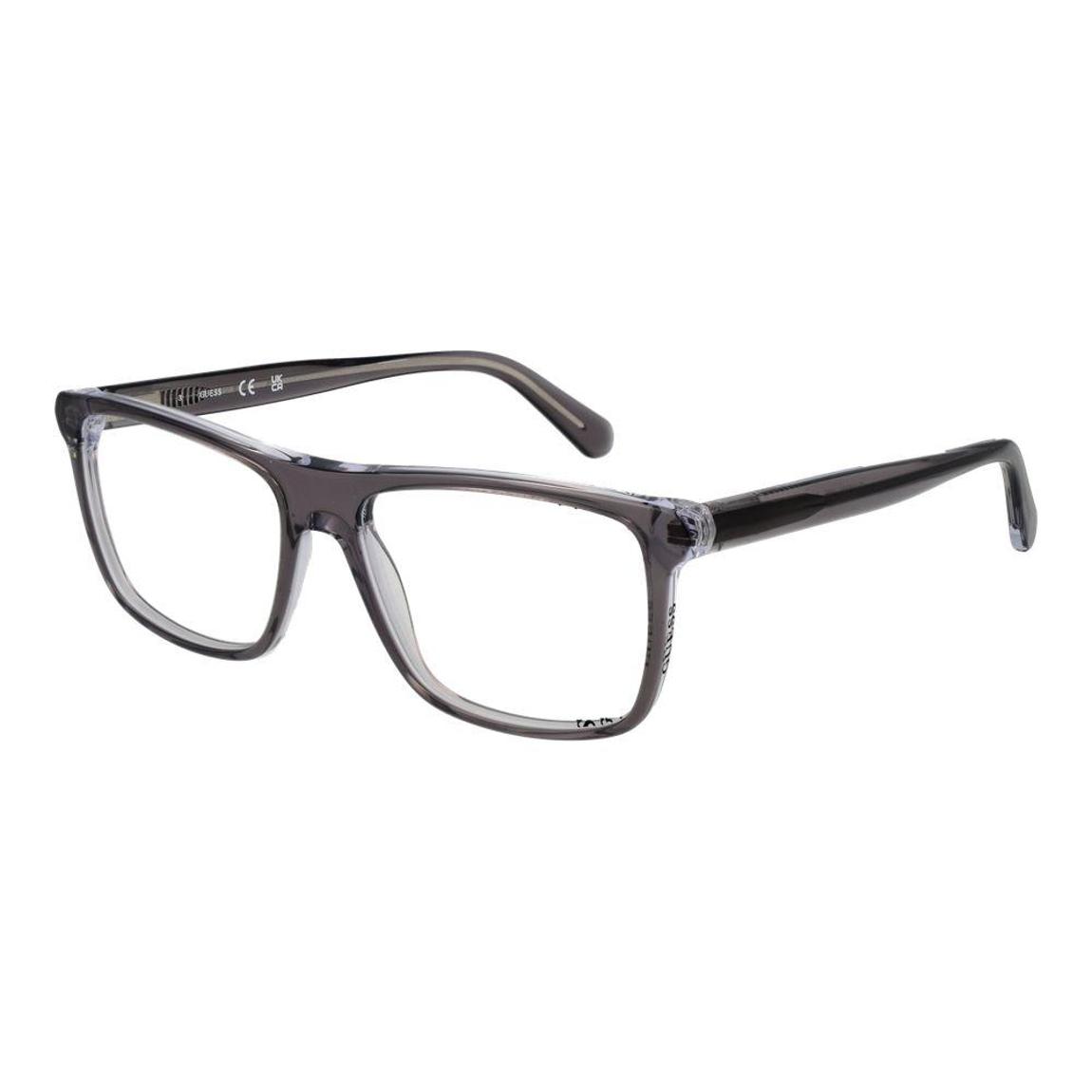 Rectangle Full-Rim Acetate Optical Frames with Demo Lenses - Gray main product photo