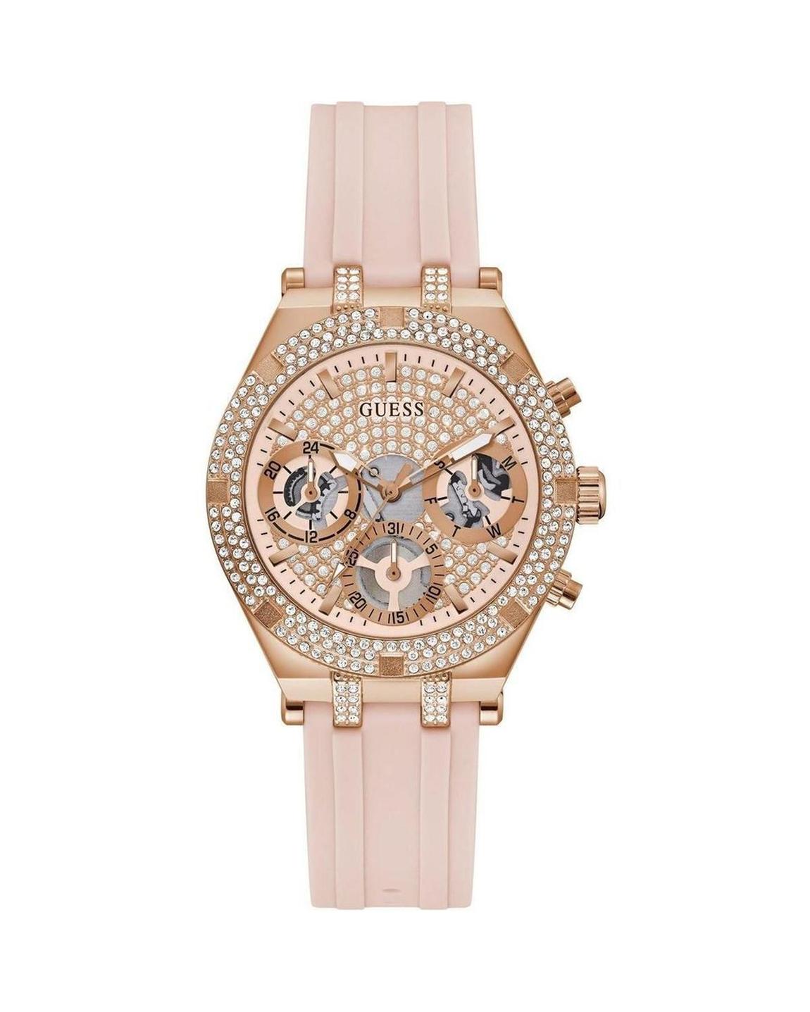 Rose Gold Crystal Watch Wo - Multicolor Watches main product photo