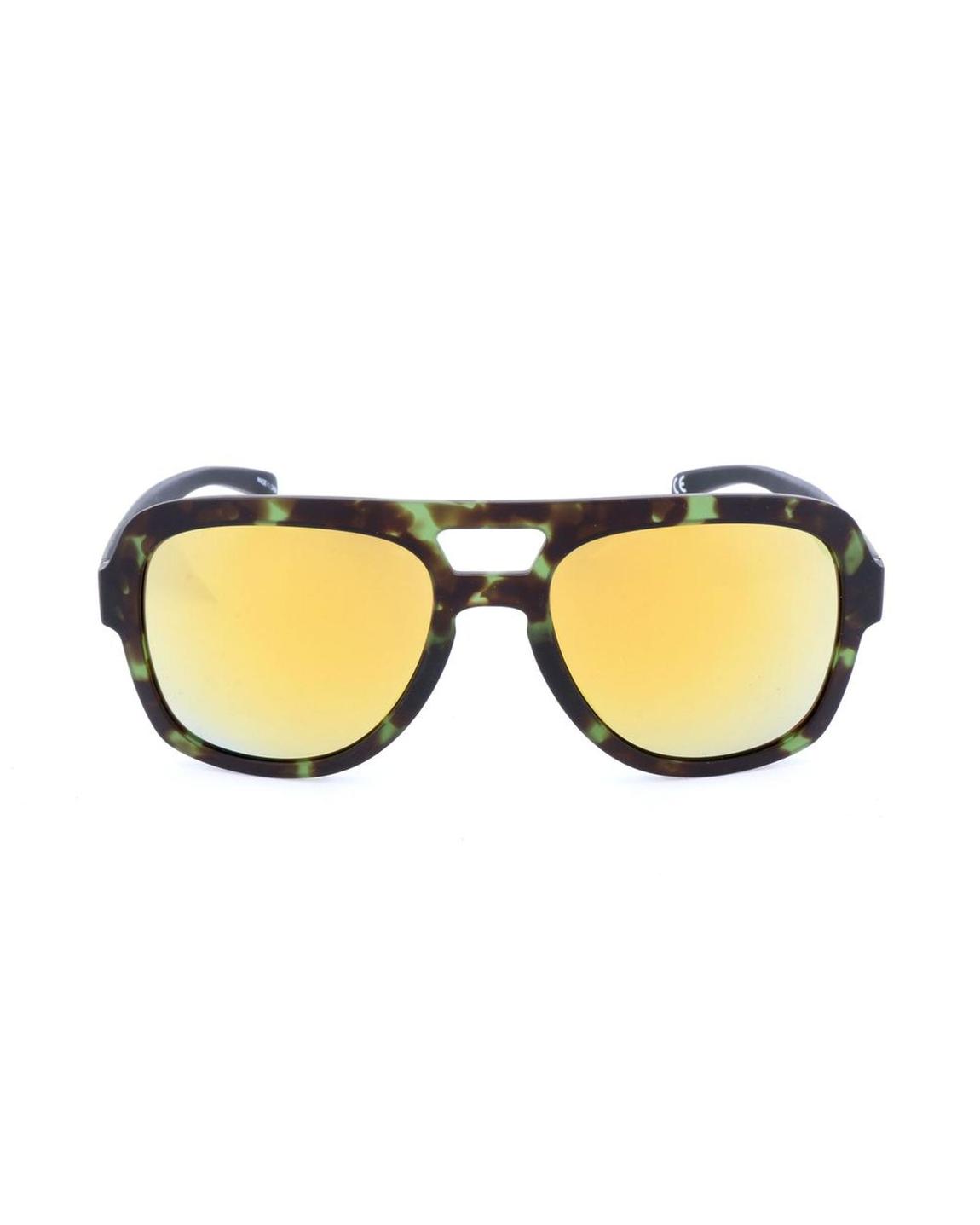 Aviator Sunglasses Gold Mirrored Lenses - Brown main product photo