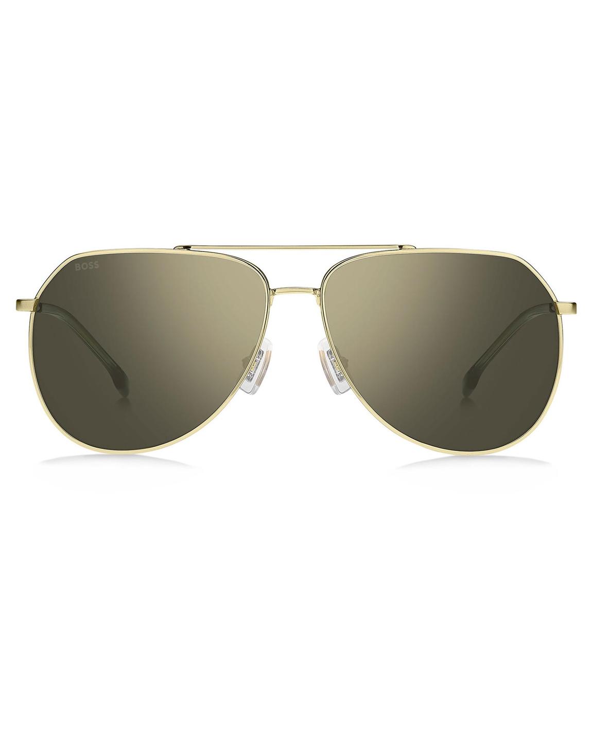 Aviator Sunglasses Gold Frame Gradient Lenses - Yellow main product photo