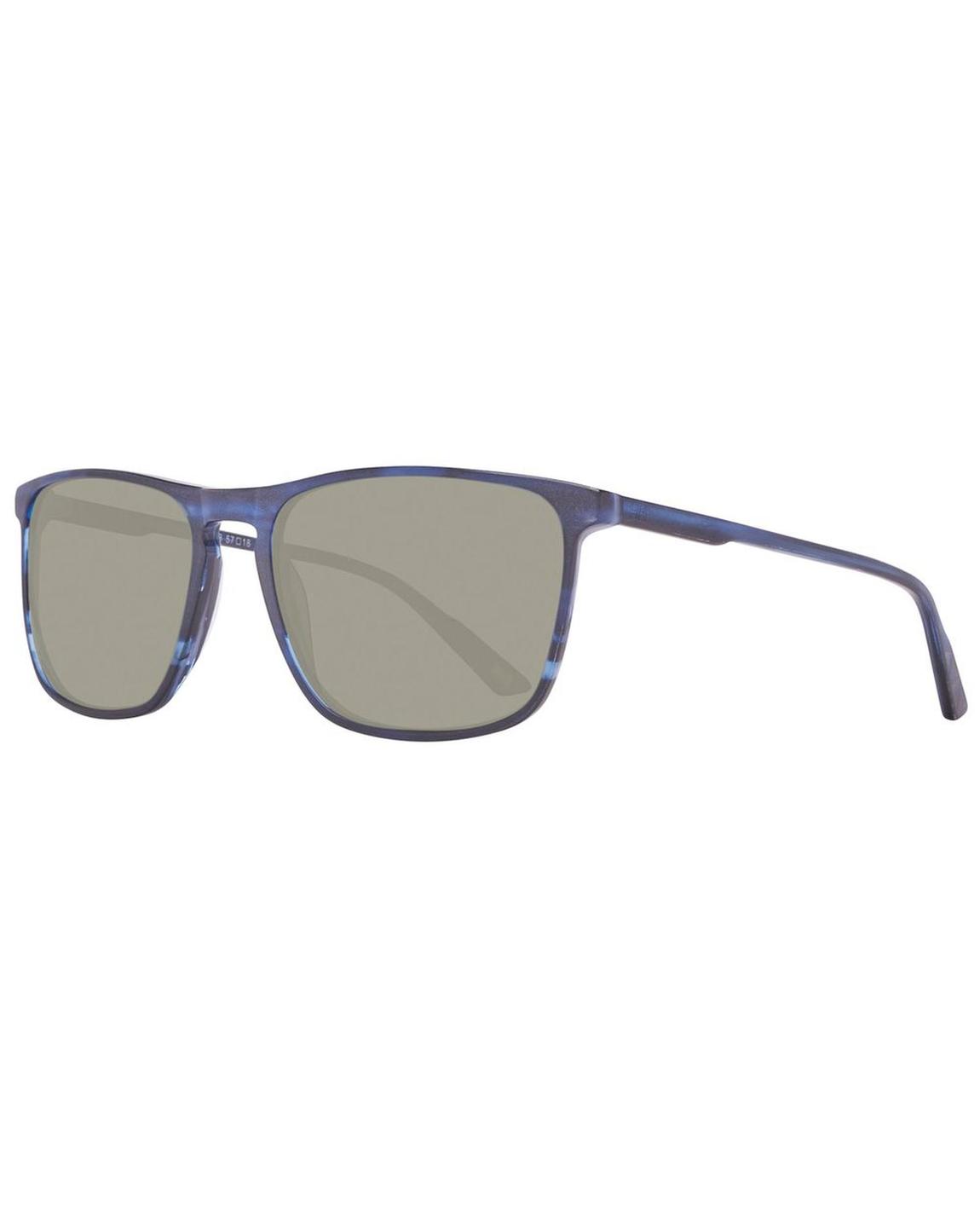 Square Sunglasses Marble Frame - Black main product photo