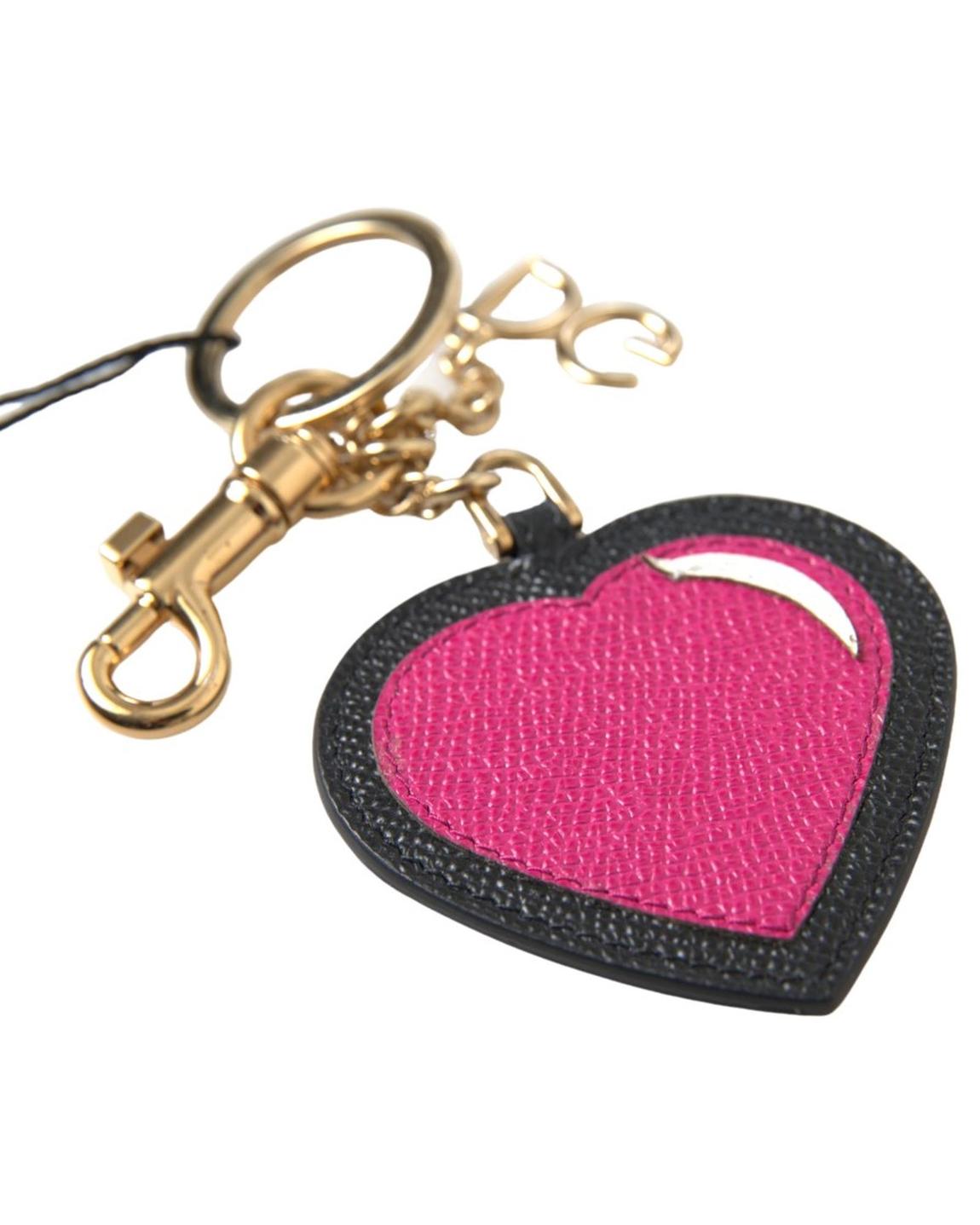 Heart Keychain PinkBlack Wo main product photo