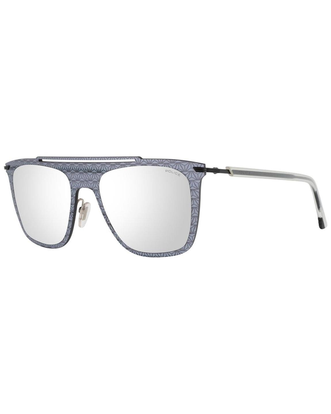 PL921J Geometric Pattern unglae - Gray Sunglasses main product photo