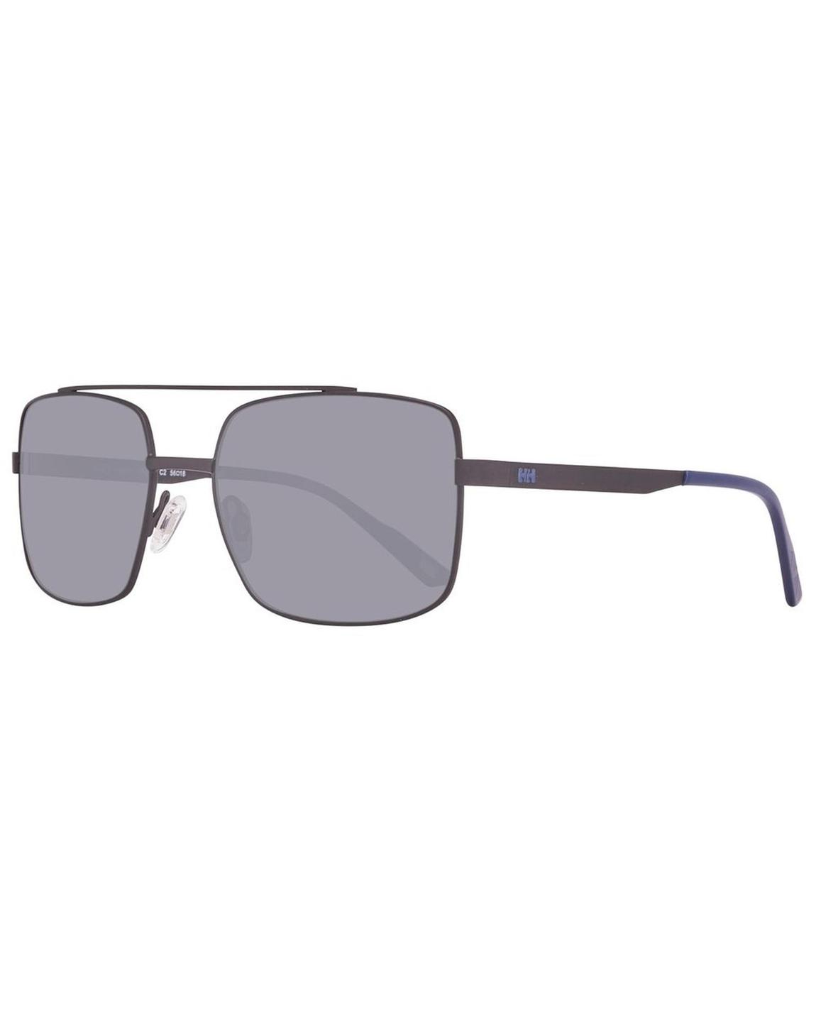 Square Sunglasses Metal Frame UV Protection - Black main product photo