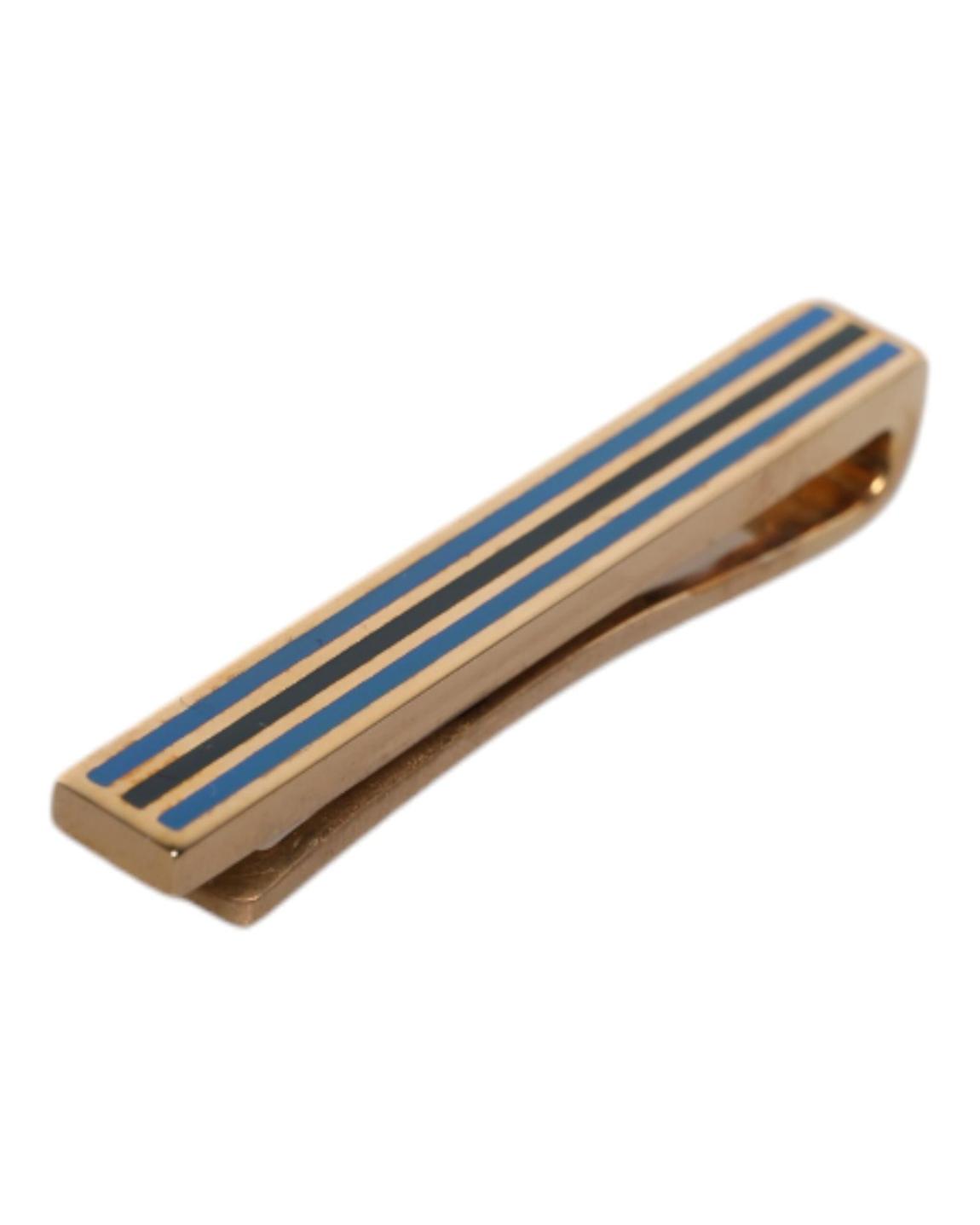 Striped Tie Clip - Gold main product photo