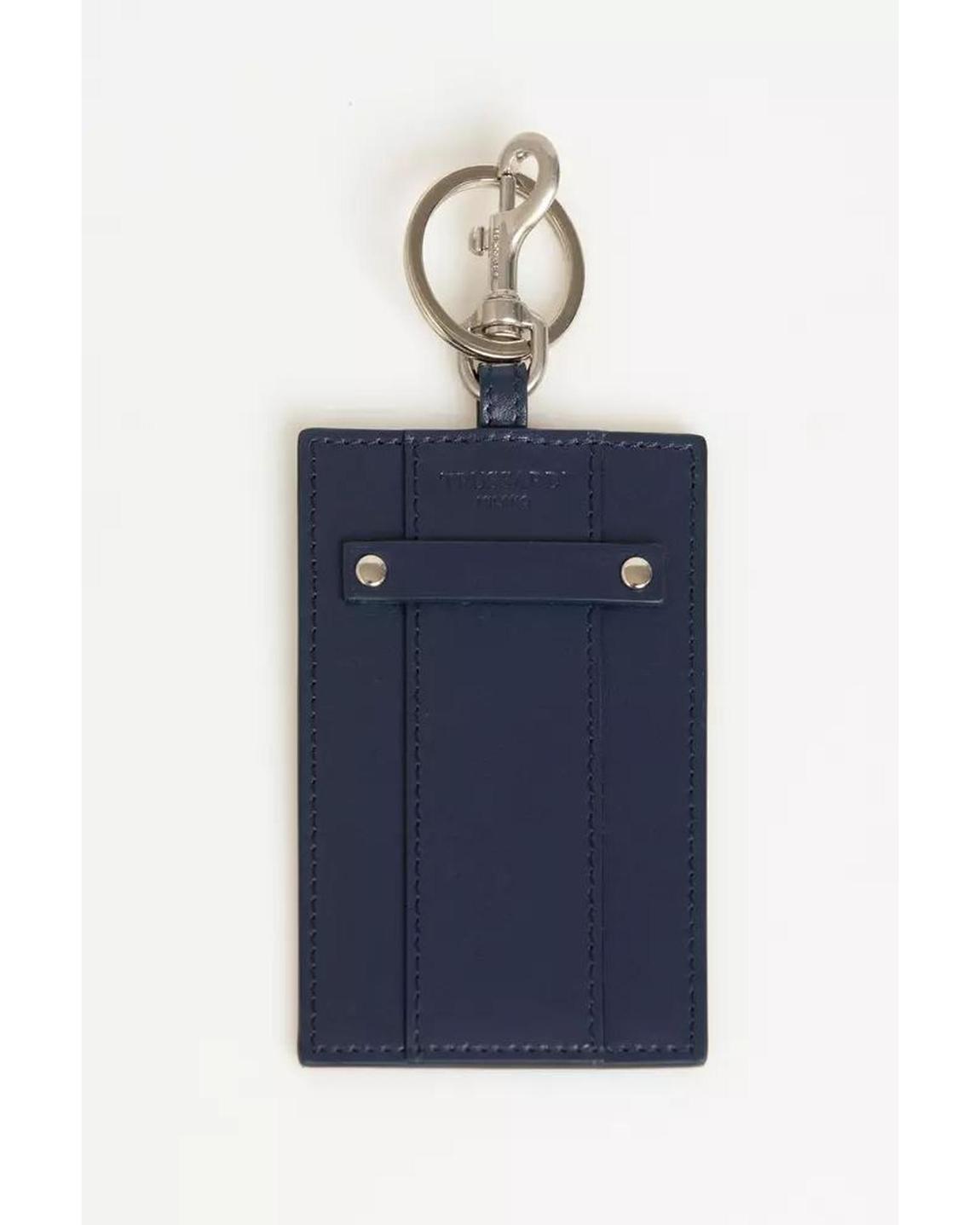 Leather Keychain Navy Blue main product photo