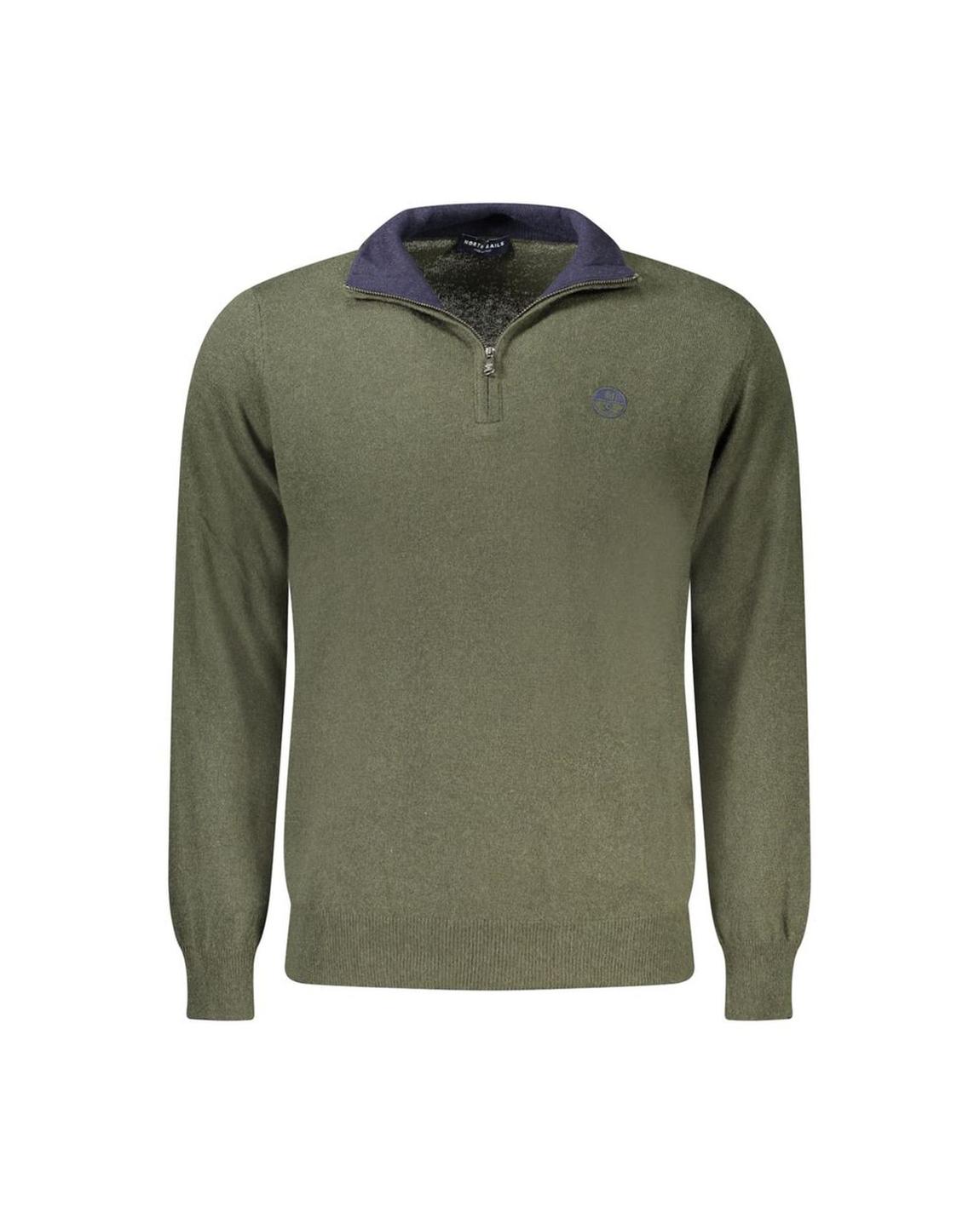 Half Zip Knit Sweater Olive - Green main product photo