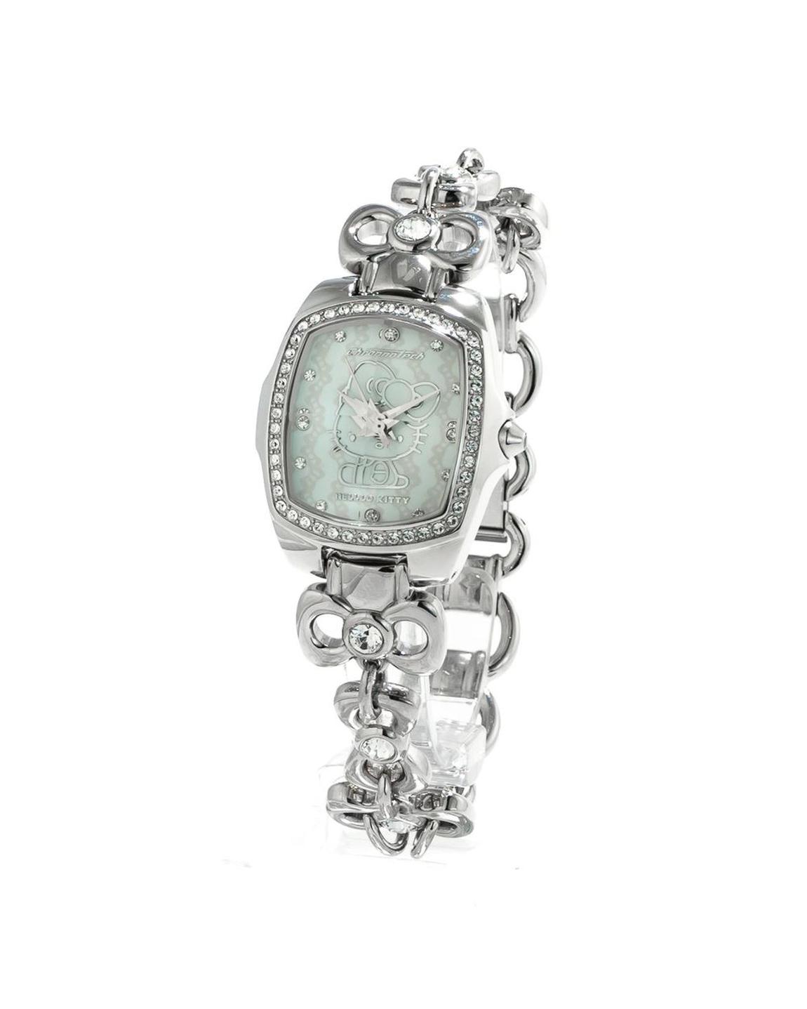 Novelty Fashion Wrist Watch with Decorative Details Wo - Silver main product photo
