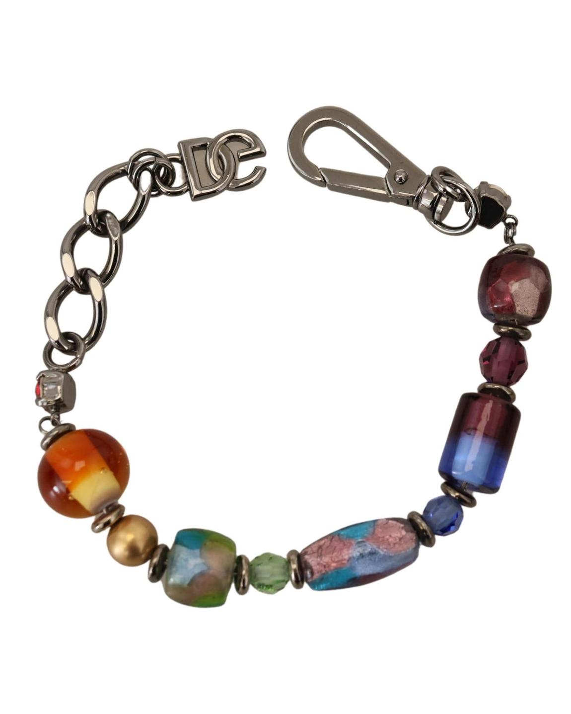 Multicolor Beaded Keychain Wo - Silver Bracelets main product photo