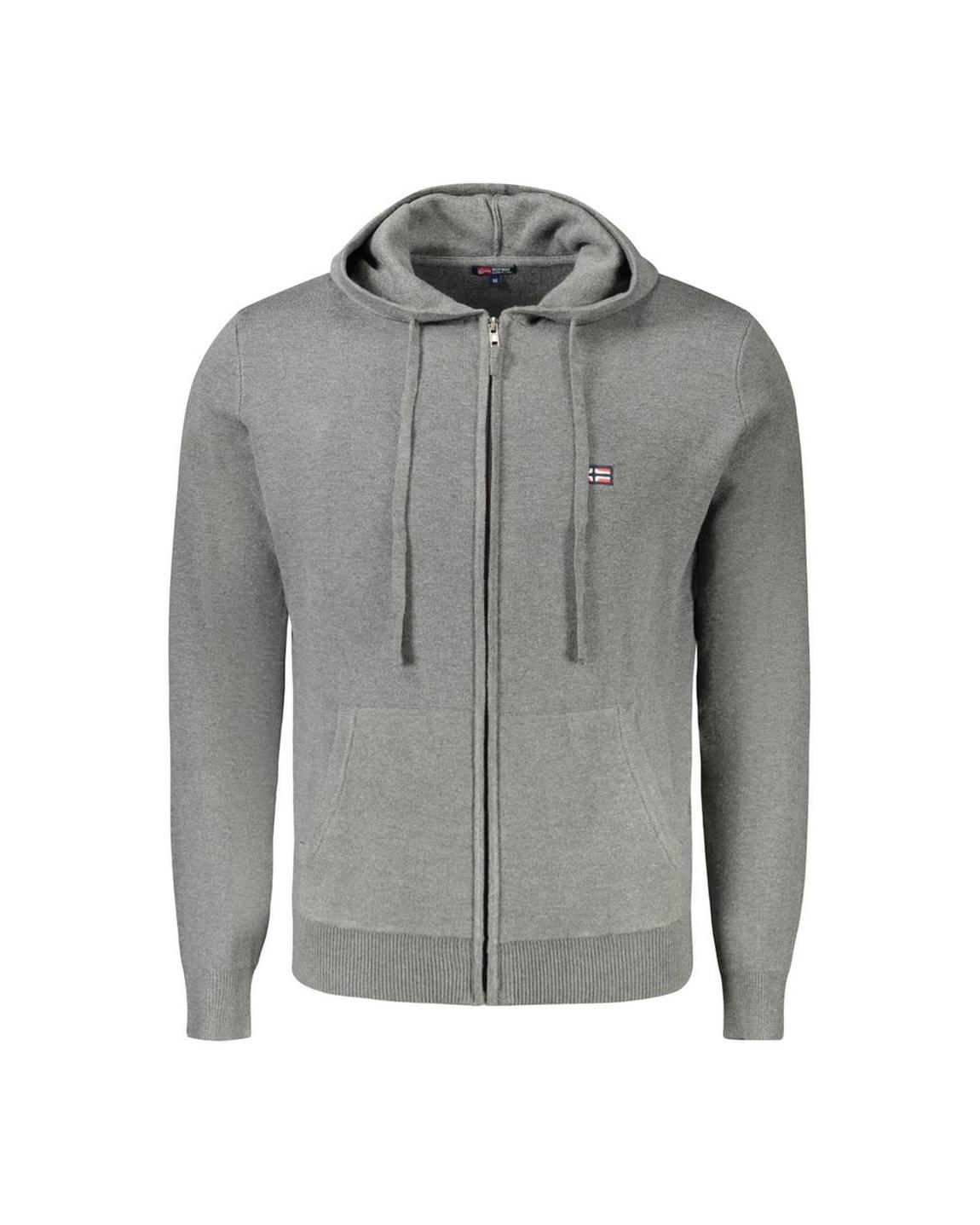 ZipUp Hoodie Knitwear - Gray Sweaters main product photo