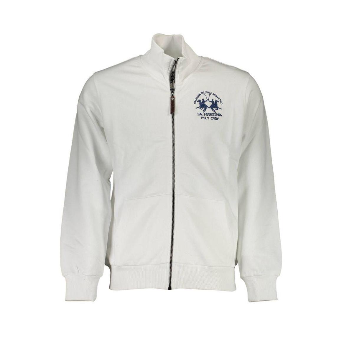 La Martina ZipUp Sweatshirt - White Sweaters main product photo