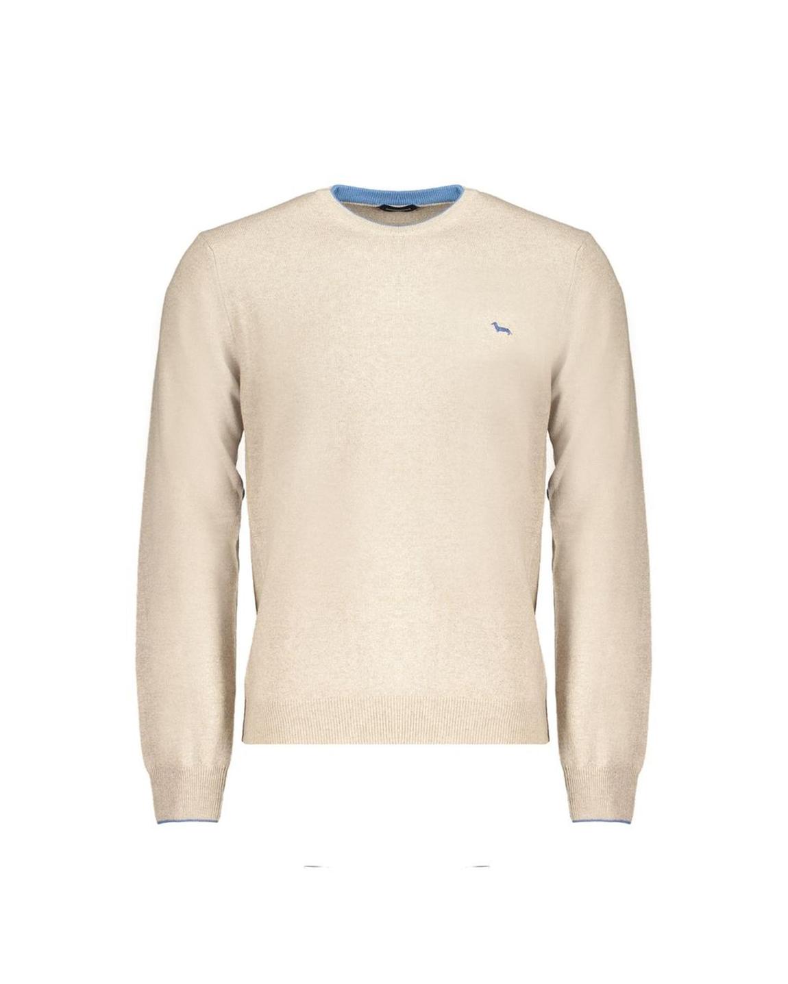 Crew Neck Jumper Casual Style- Beige Sweaters main product photo
