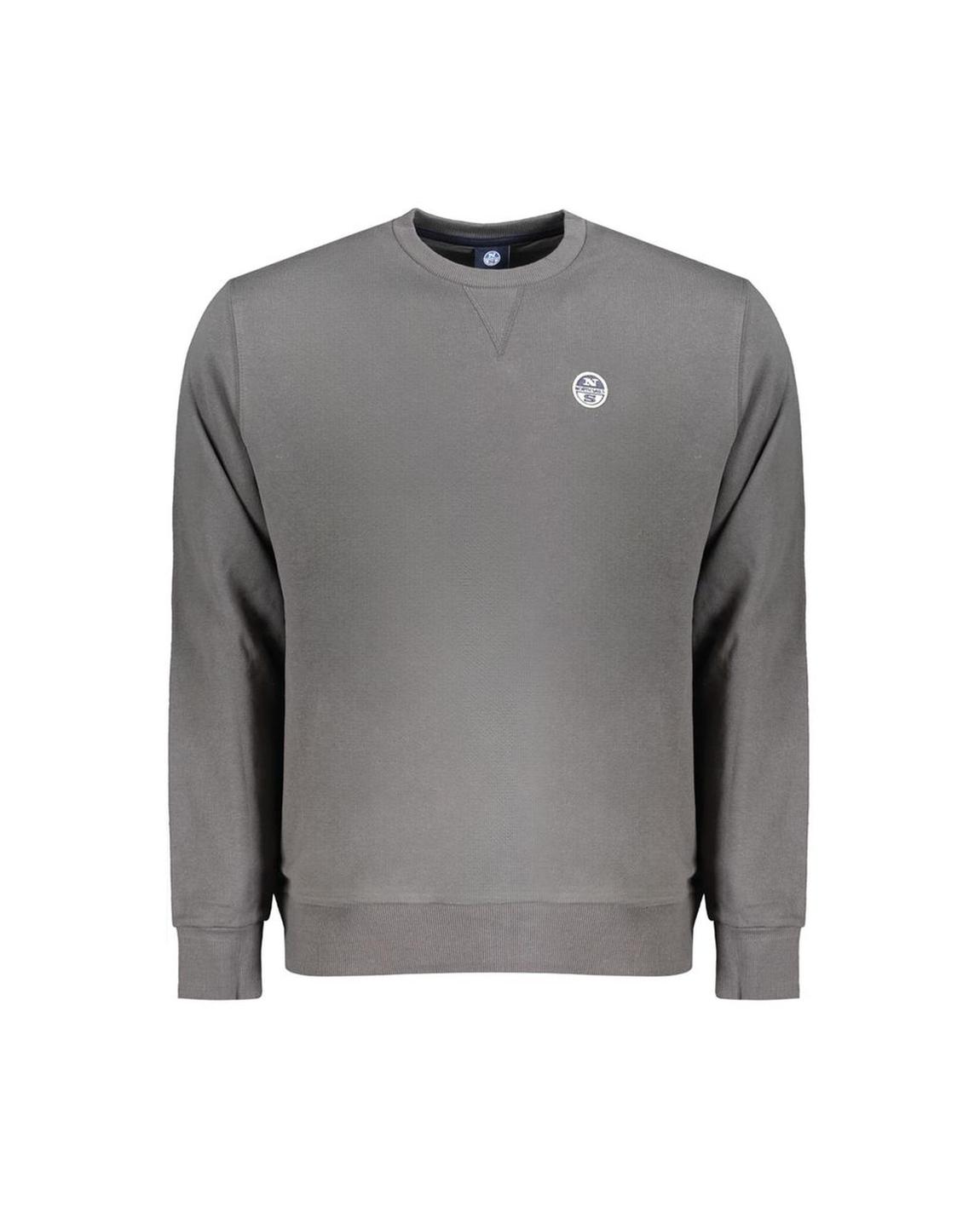 Casual Crew Neck Sweatshirt - Gray Sweaters main product photo