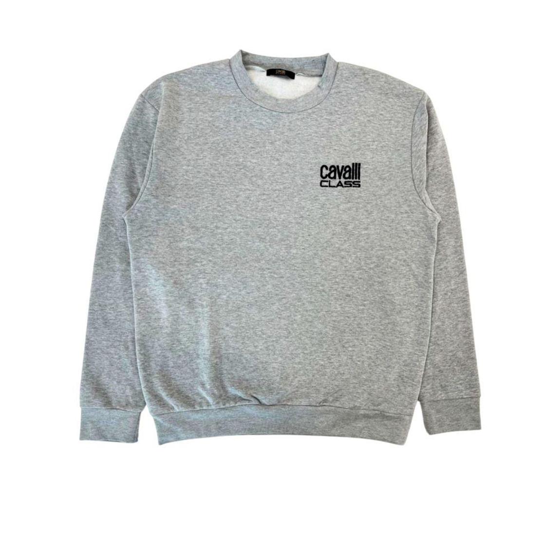 Crew Neck Sweatshirt Classic Logo - Gray Sweaters main product photo