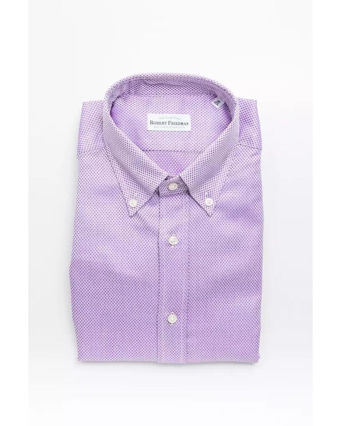 Purple Dotted Cotton Shirt - Multicolor main product photo