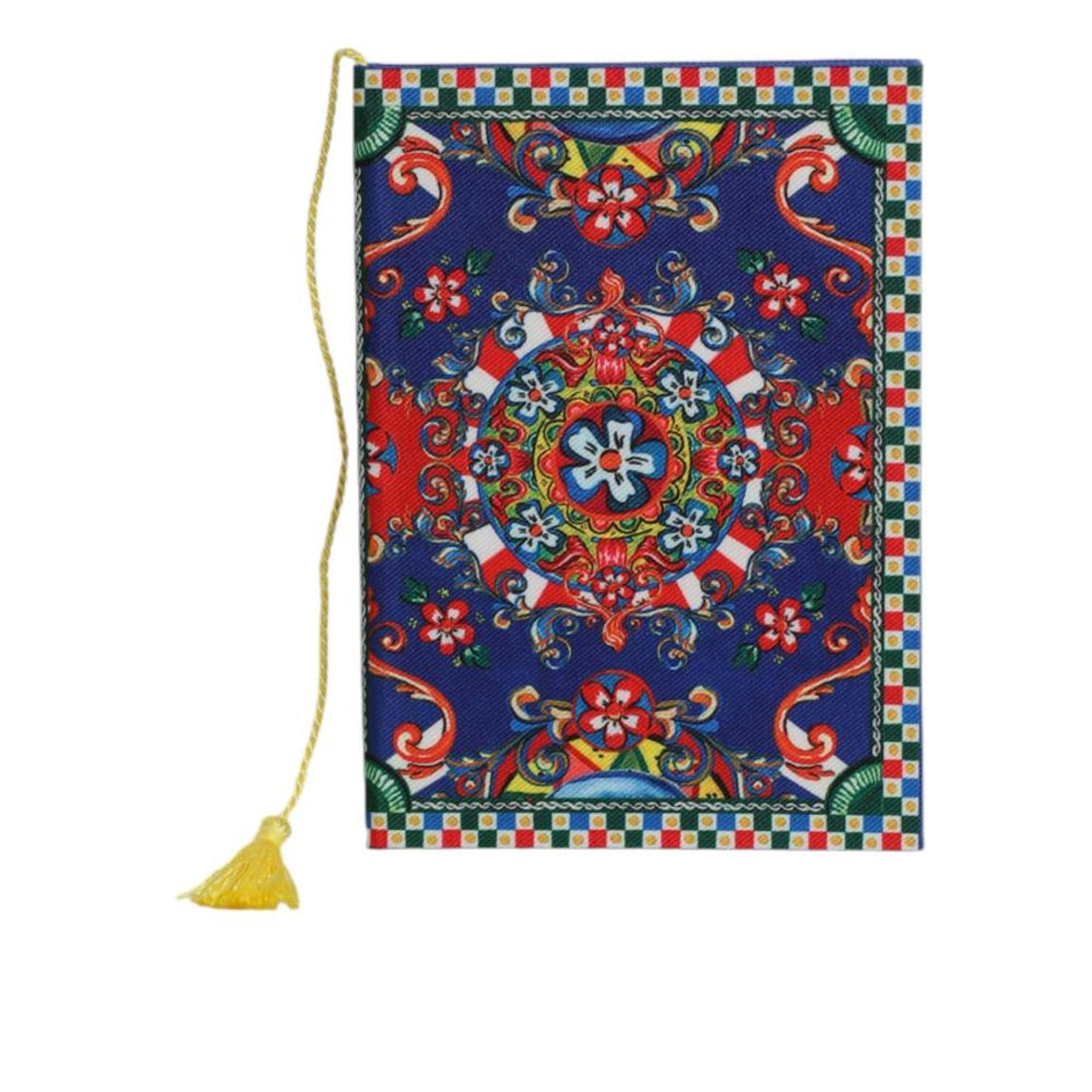 Notebook with Baroque Print and Tassel - Multicolor Miscellaneous main product photo