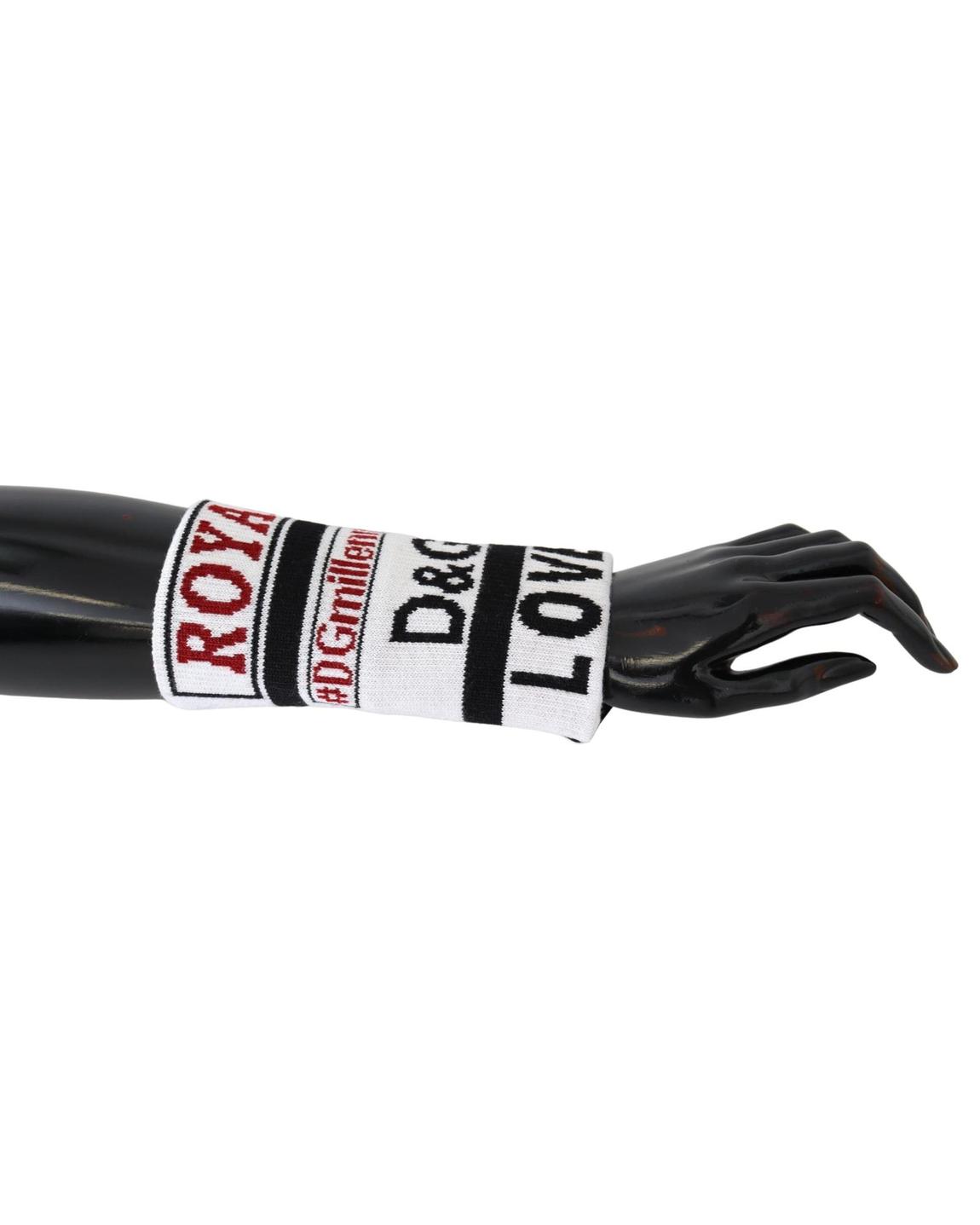 Dolce Gabbana Royal Knitted Wrist Warmers- Multicolor Gloves main product photo