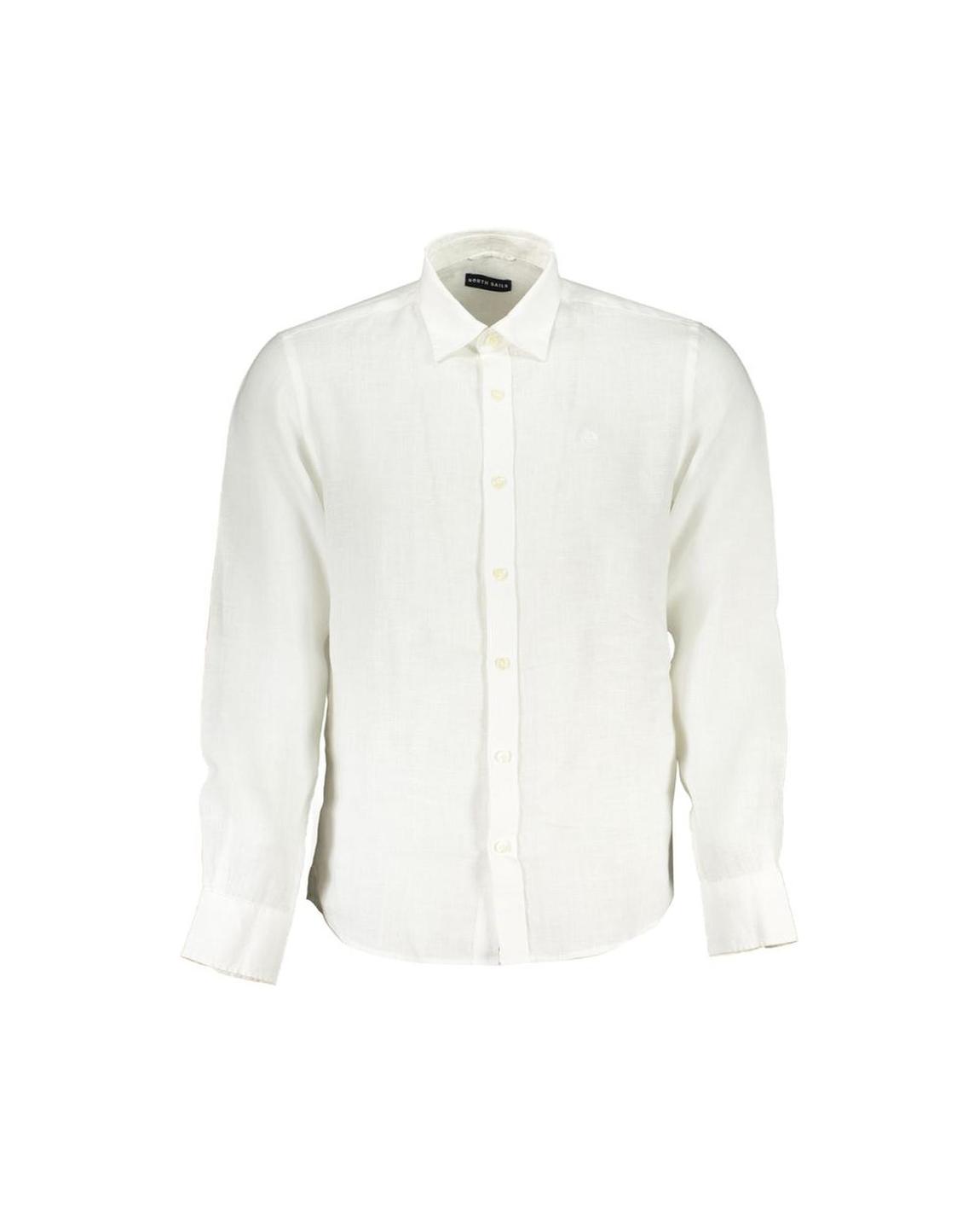 Linen Shirt Classic Fit - White main product photo