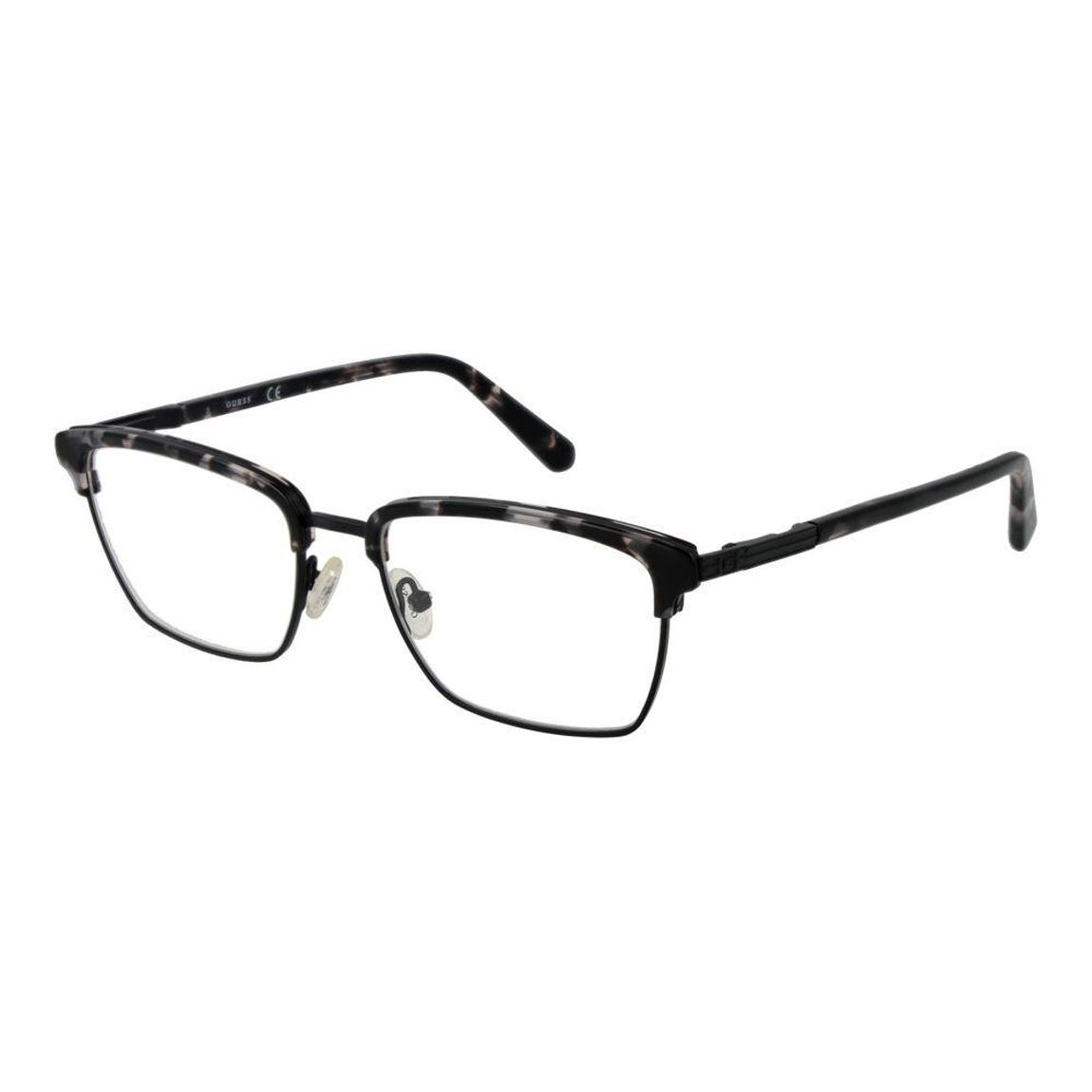 Browline Metal Full-Rim Optical Frames with Demo Lenses - Black main product photo