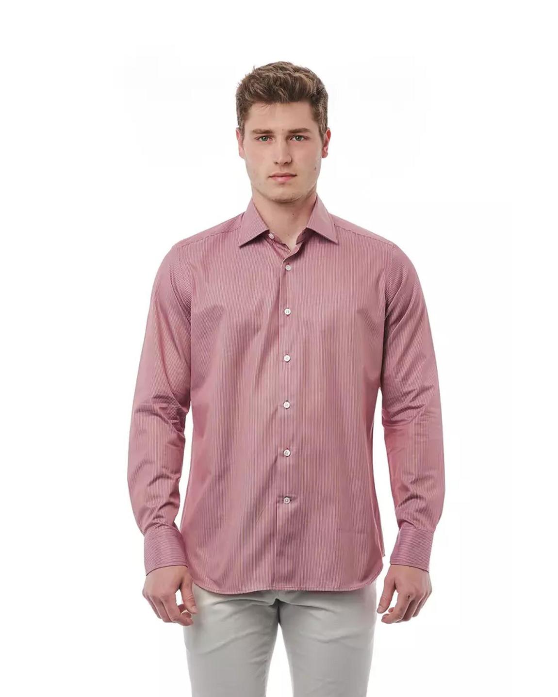 Dress Shirt Long Sleeve Classic Fit - Red main product photo