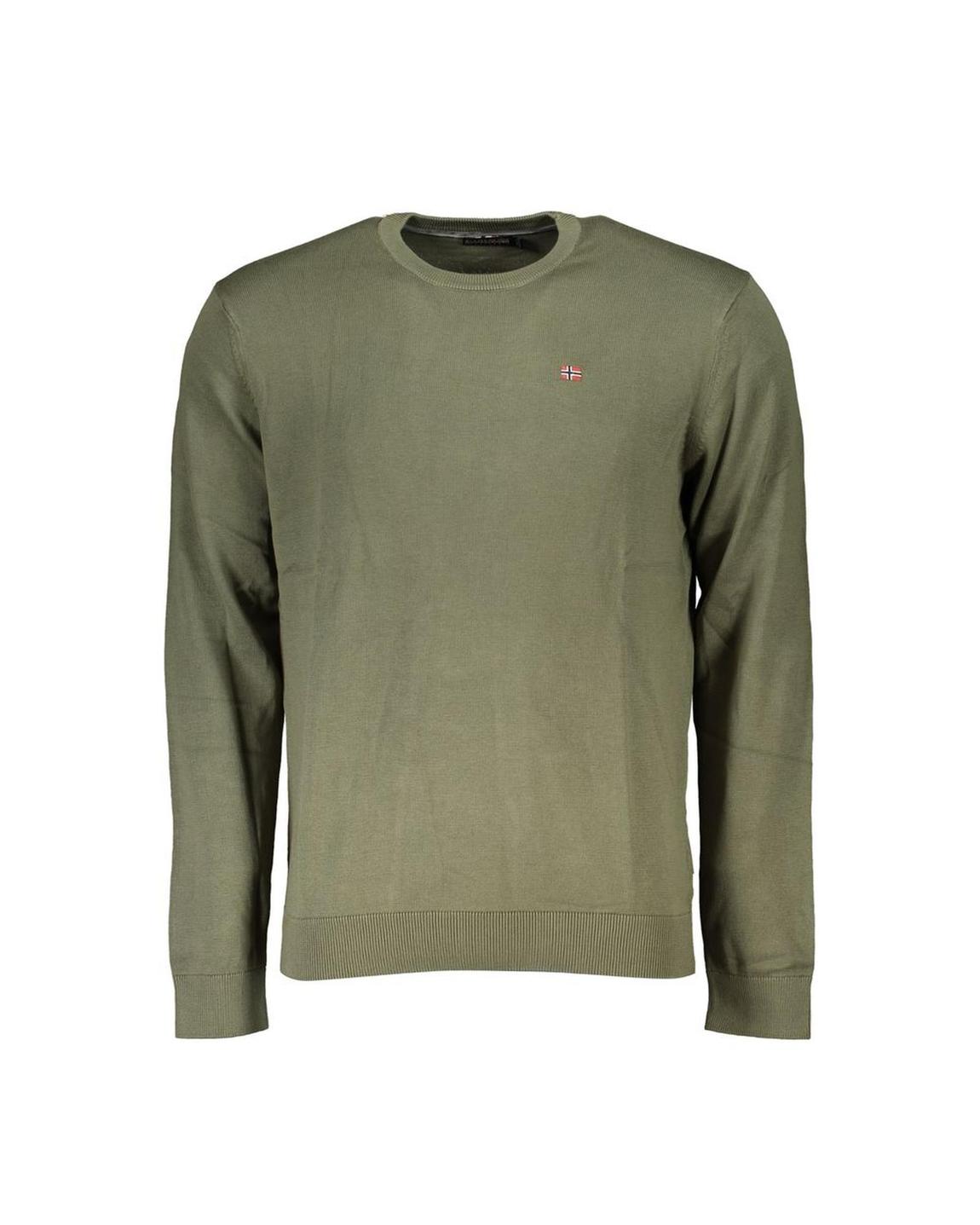 Crew Neck Jumper Olive Green Sweaters main product photo