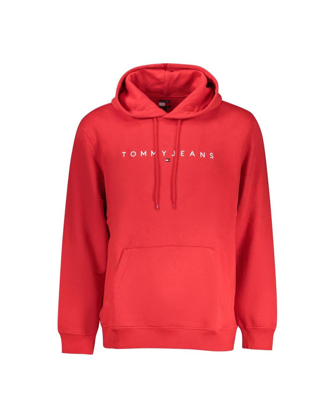 Tommy Jeans Hoodie Pullover - Red Sweaters main product photo