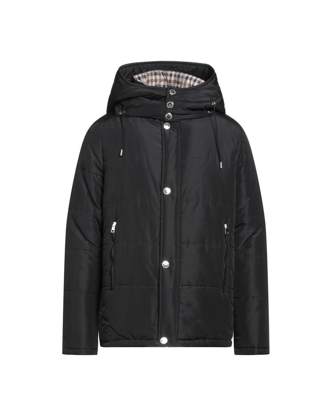 Hooded Puffer Jacket - Black main product photo
