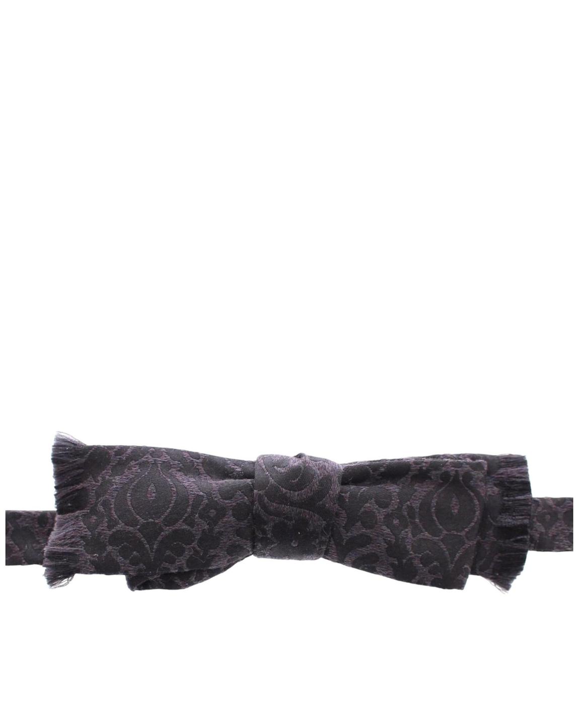 Dolce Gabbana Bow Tie Paisley Design - Gray Ties main product photo