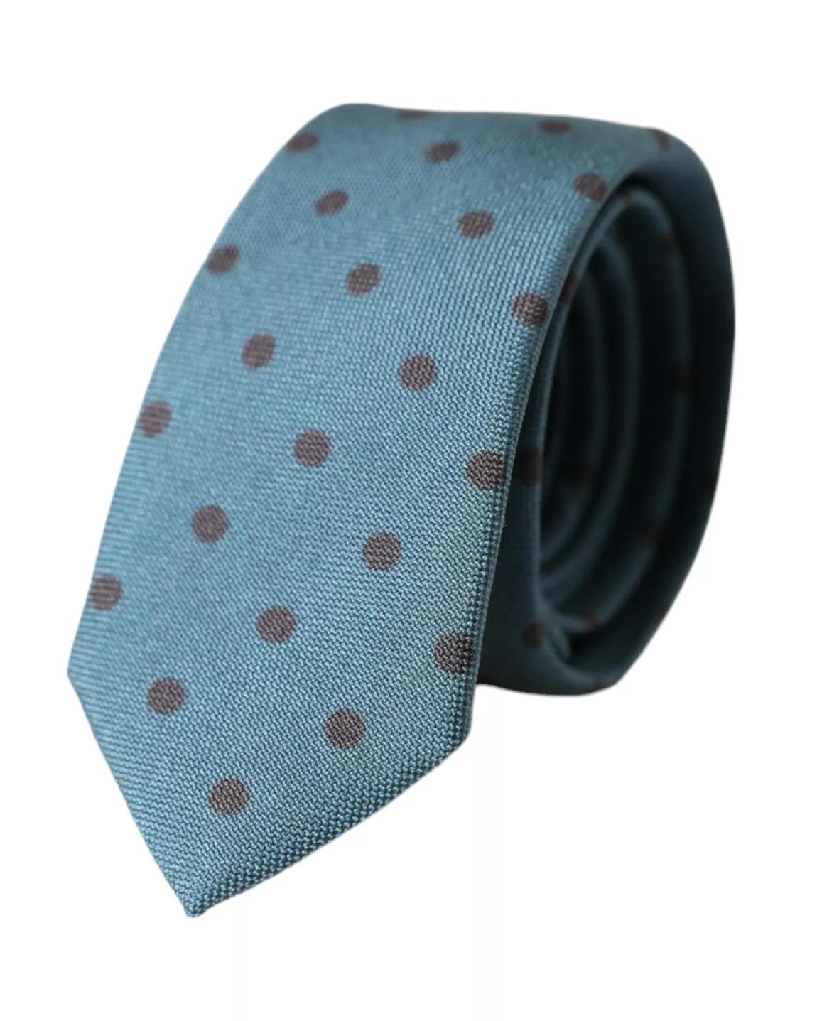 Polka Dot Silk Tie Classic Style - Green Ties main product photo