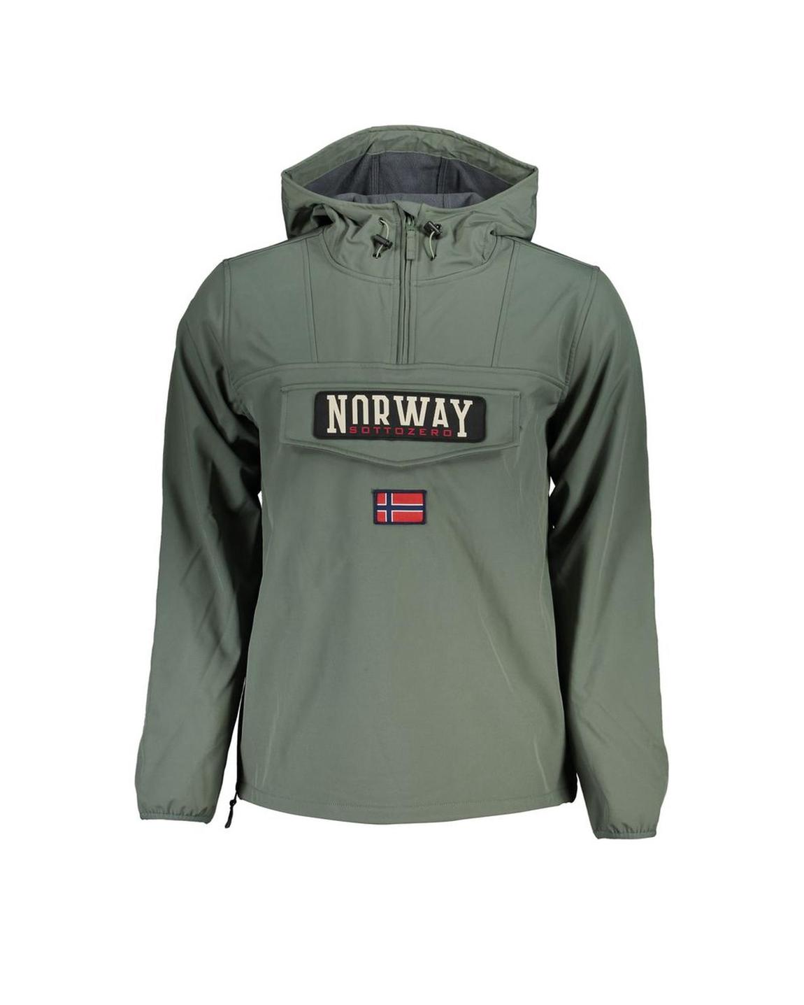 Anorak Jacket with Kangaroo Pocket- Green main product photo
