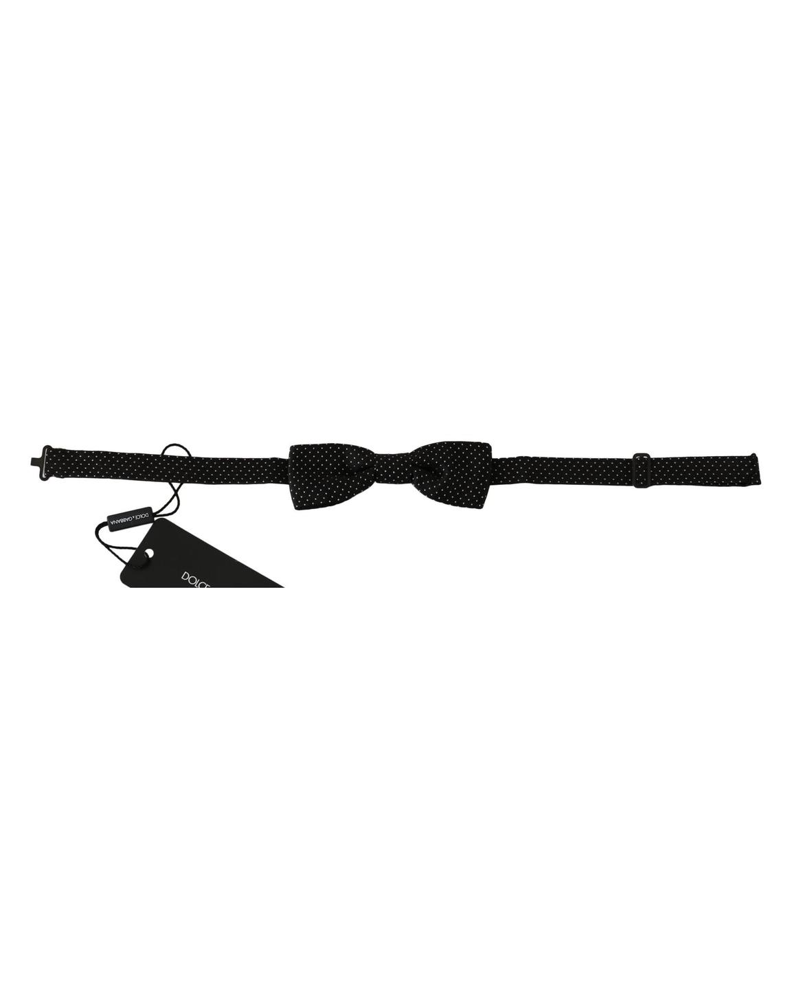 Bow TiePolka DotAdjustable Strap - Black main product photo