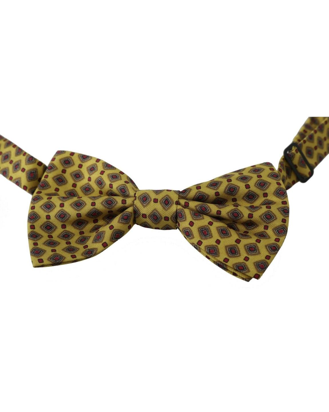 Dolce Gabbana Bow TieGeometric Pattern - Yellow main product photo