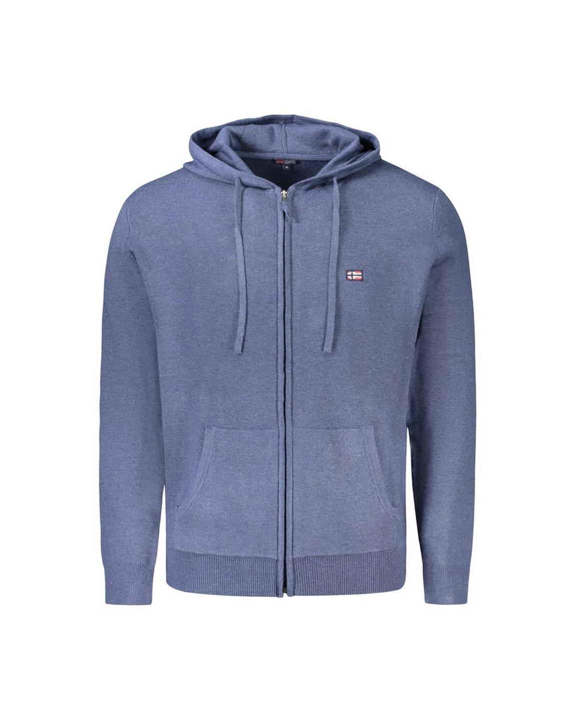 ZipUp Hoodie Knitwear - Blue Sweaters main product photo