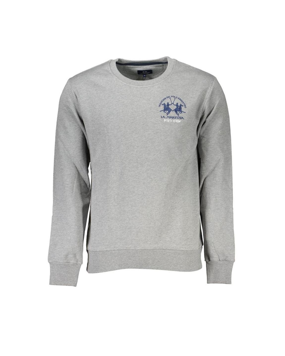 Crew Neck Sweatshirt Long Sleeve - Gray Sweaters main product photo