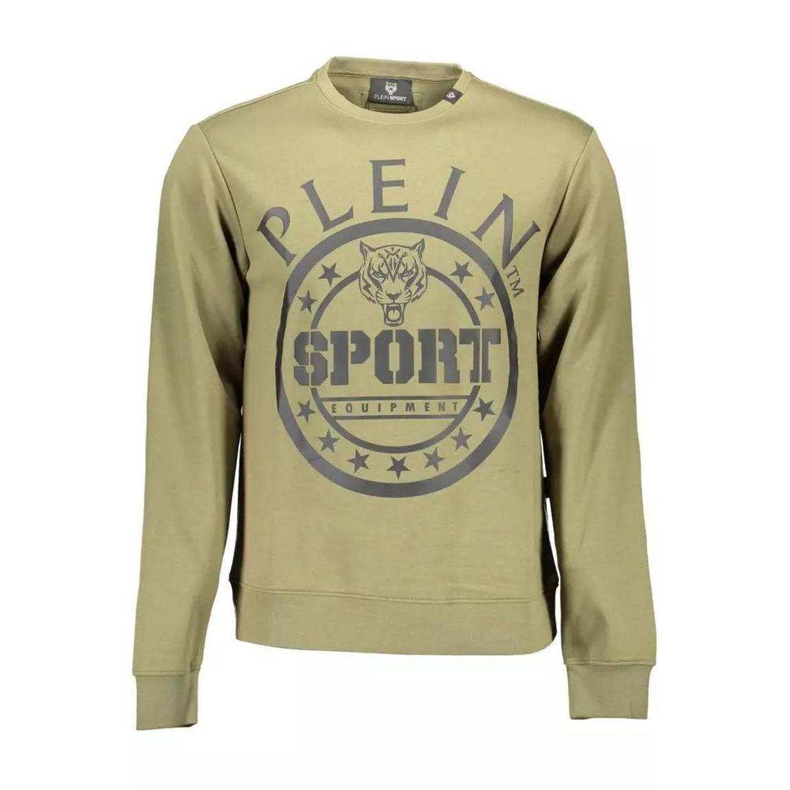 Tiger Sweatshirt Crew Neck PL9582 - Green Sweaters main product photo