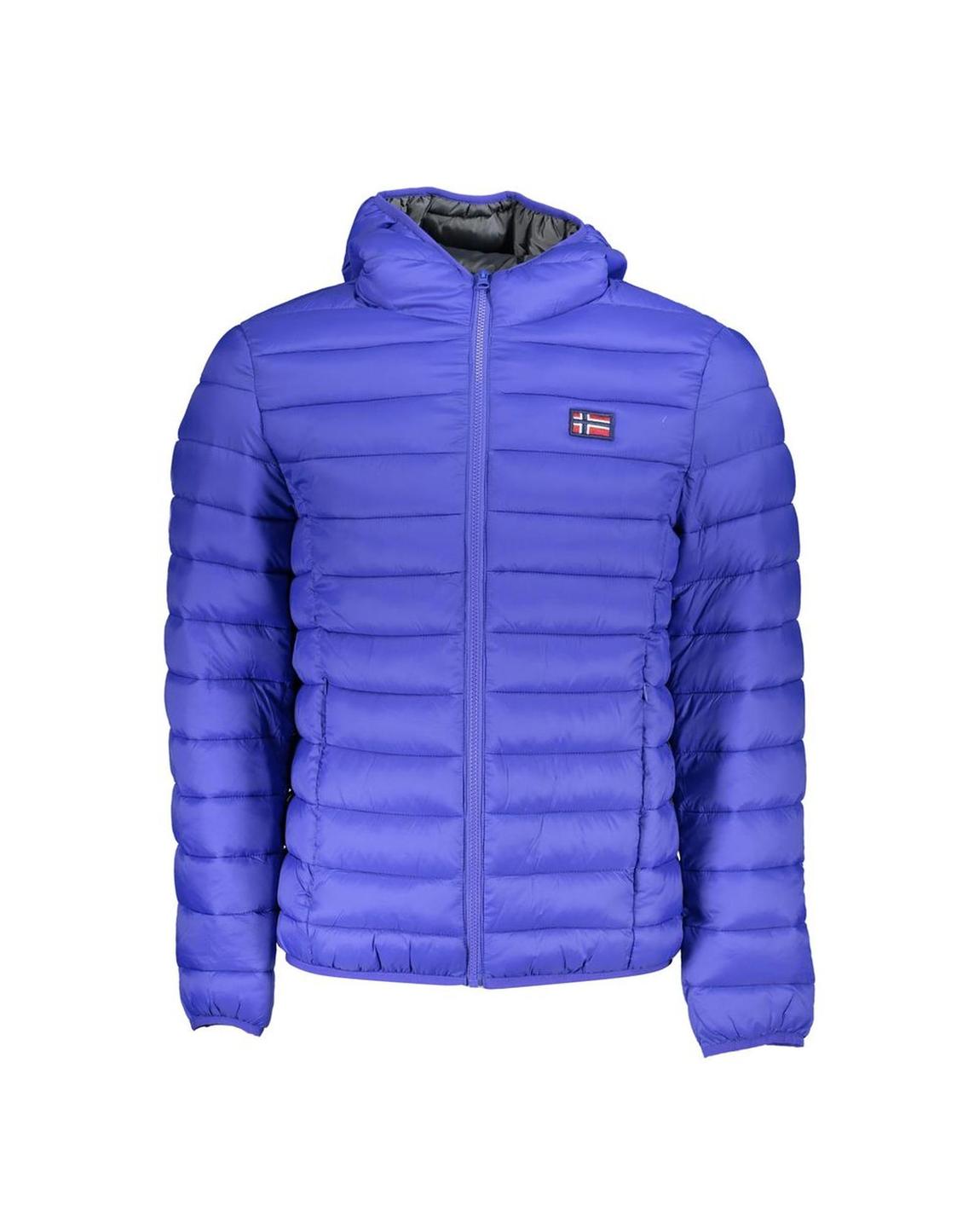 Hooded Padded Jacket Model NP0A4G70 - Blue main product photo
