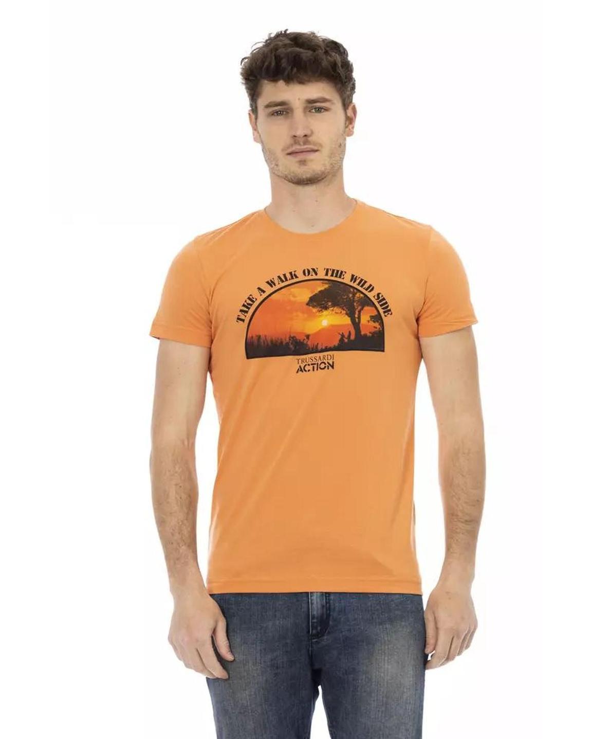 Graphic Tee Wild Side Design - Orange T-Shirts main product photo