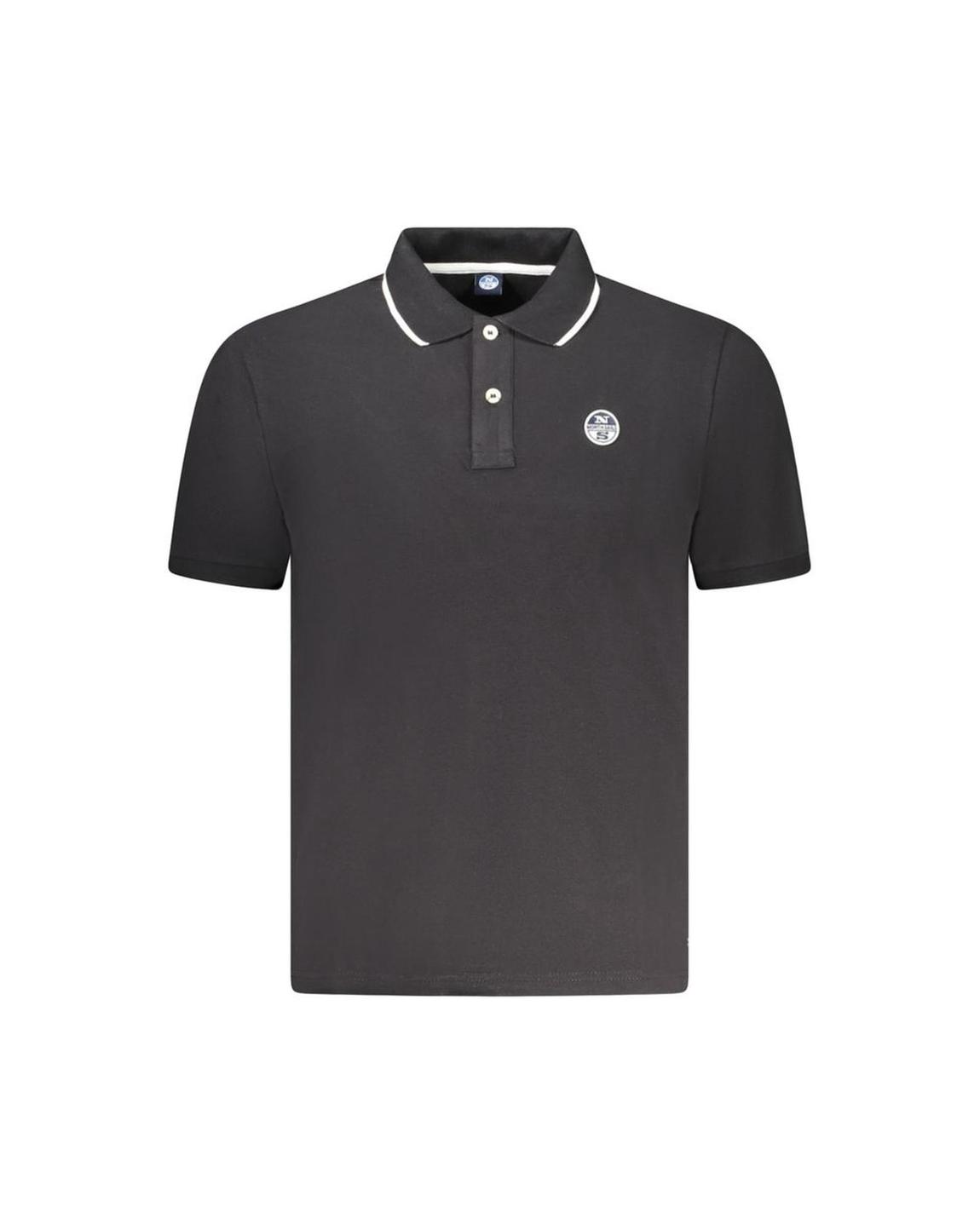 Classic Fit Polo Shirt Short Sleeves - Black main product photo