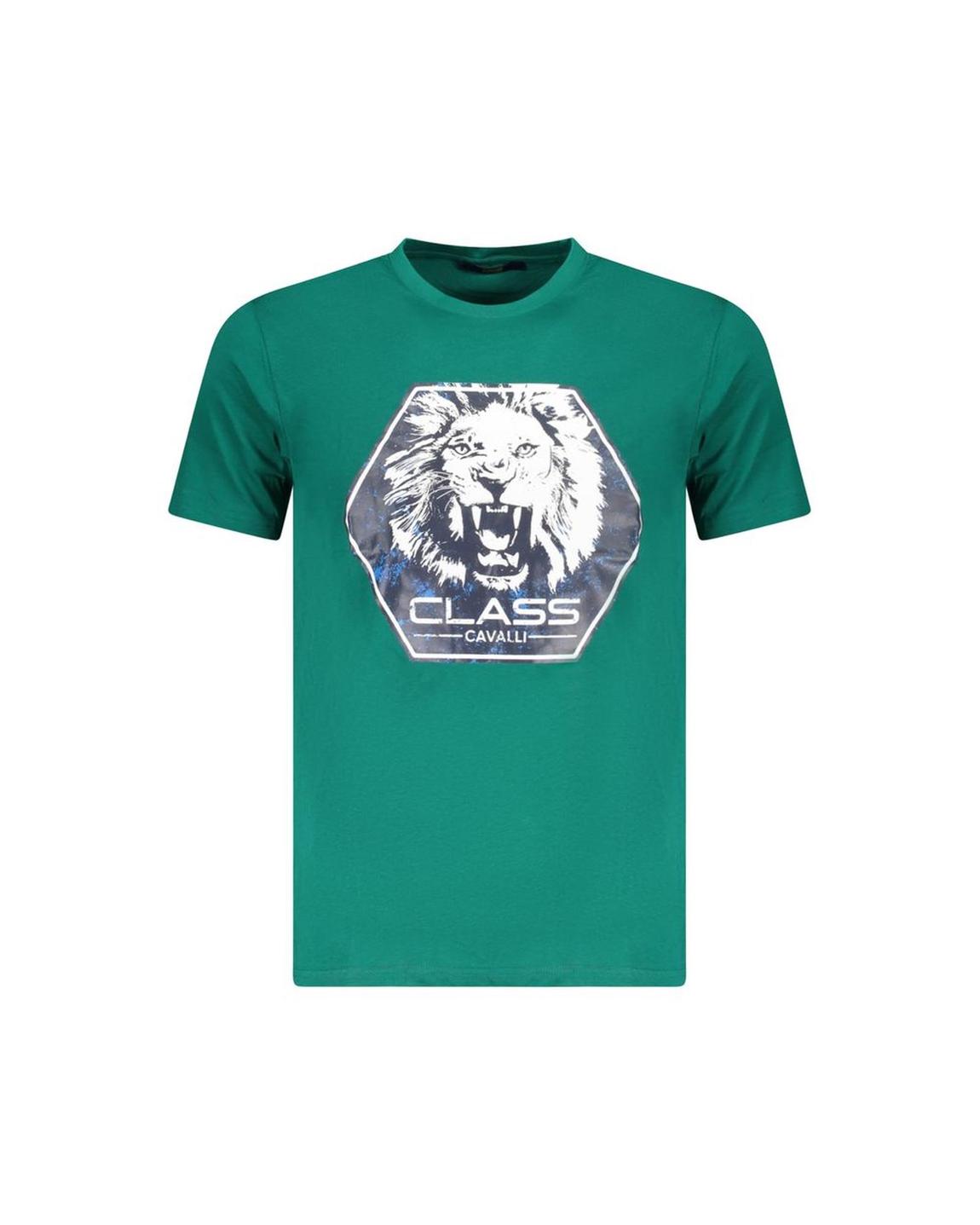 Lion Head Graphic Tee - Green T-Shirts main product photo