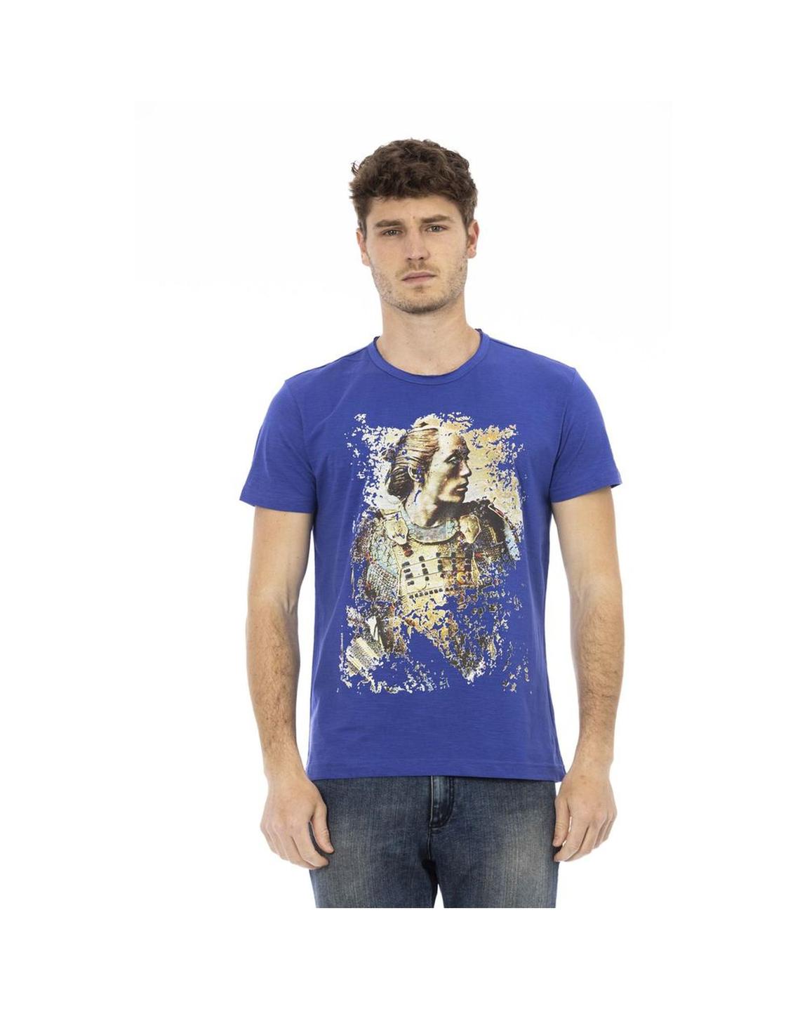 Samurai Graphic Tee Short Sleeve - Blue T-Shirts main product photo
