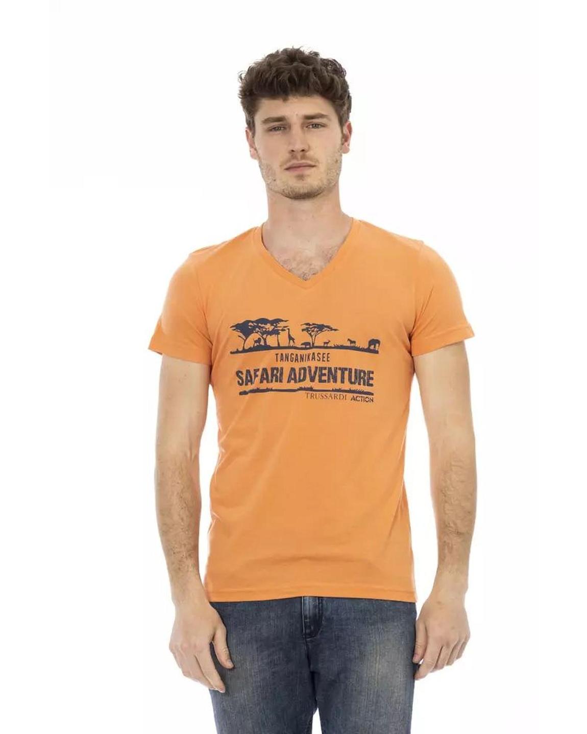 Safari Adventure VNeck Tee - Orange T-Shirts main product photo