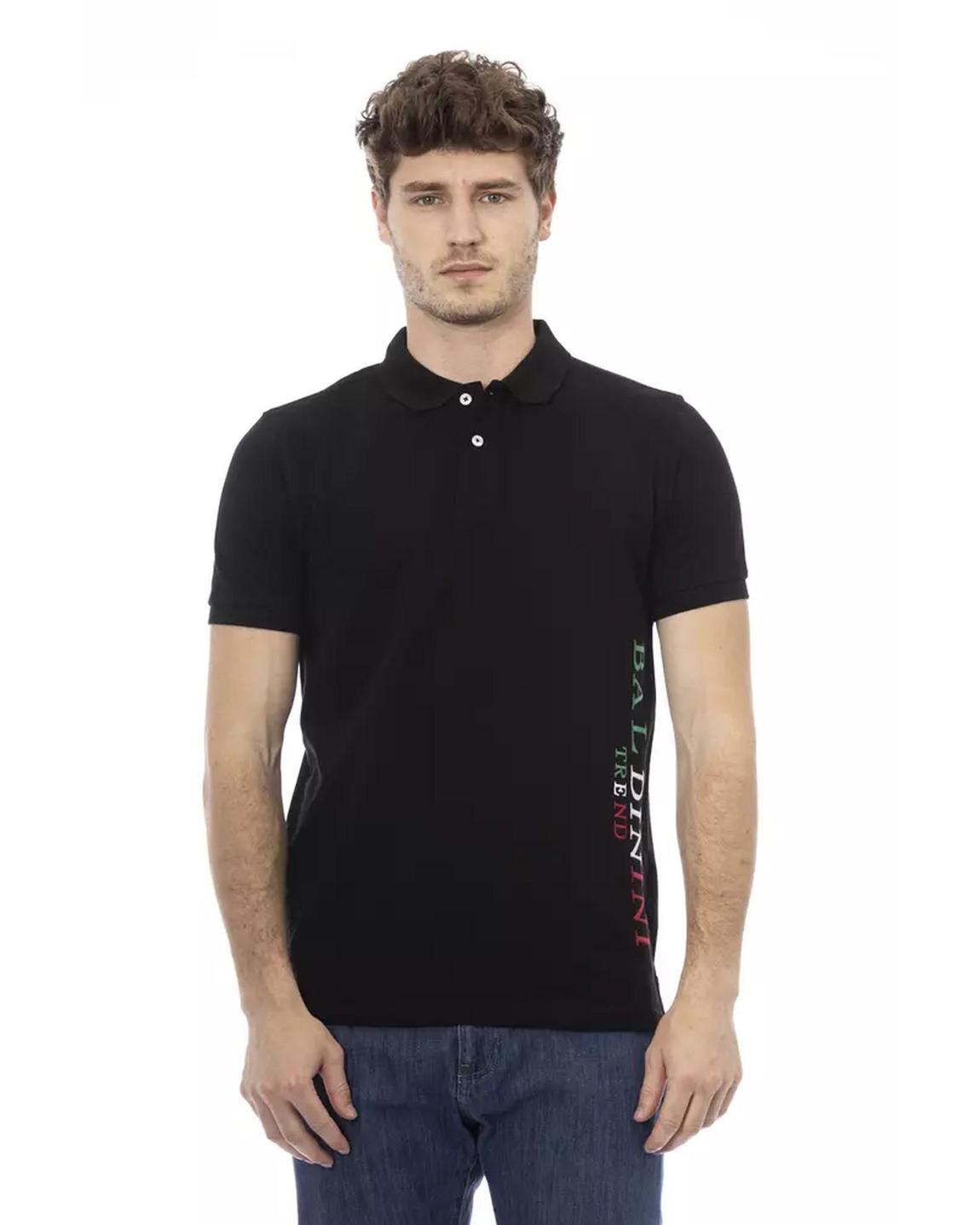 Polo Shirt Short Sleeves Black Polos main product photo