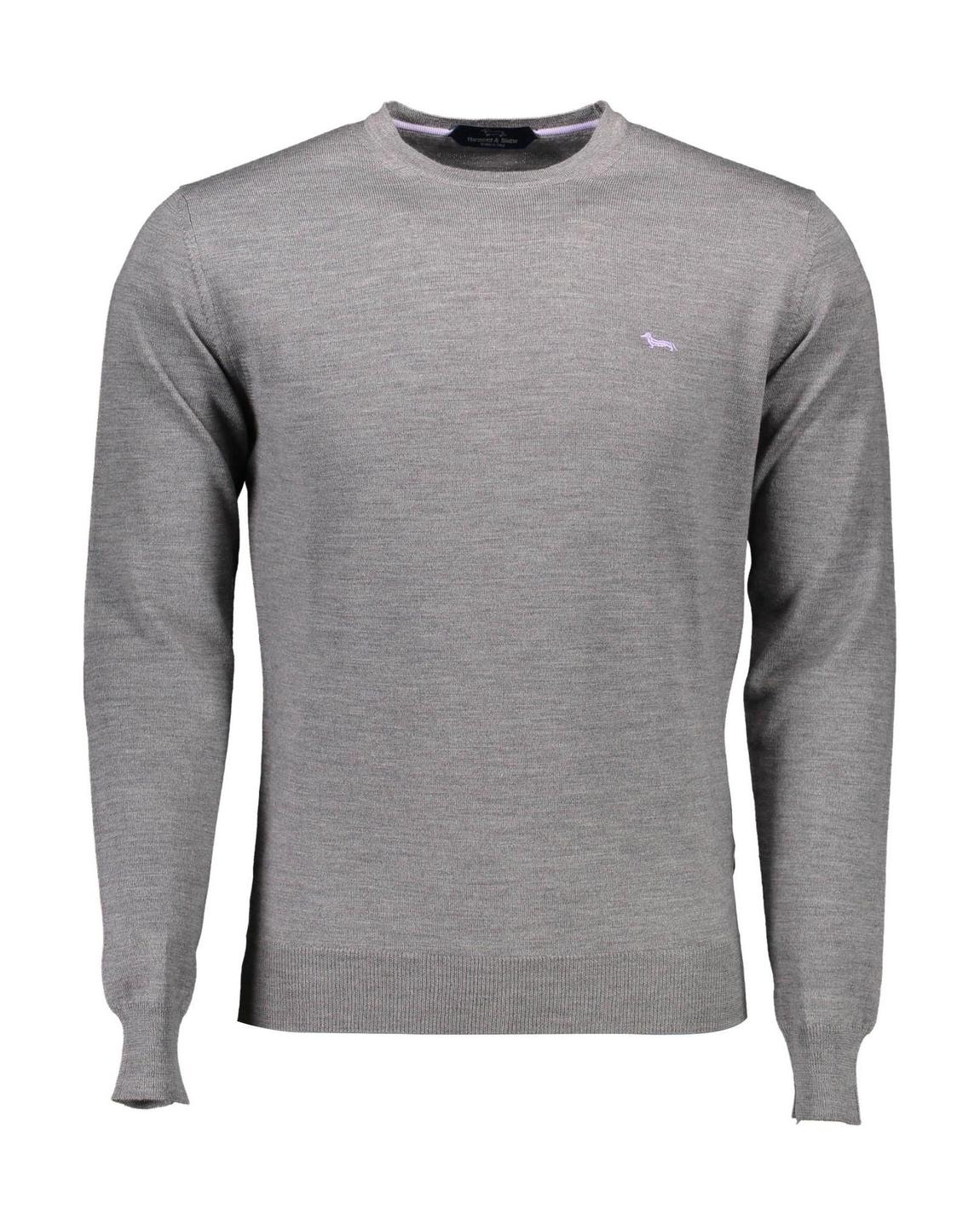 Crew Neck Jumper Knitwear - Gray Sweaters main product photo